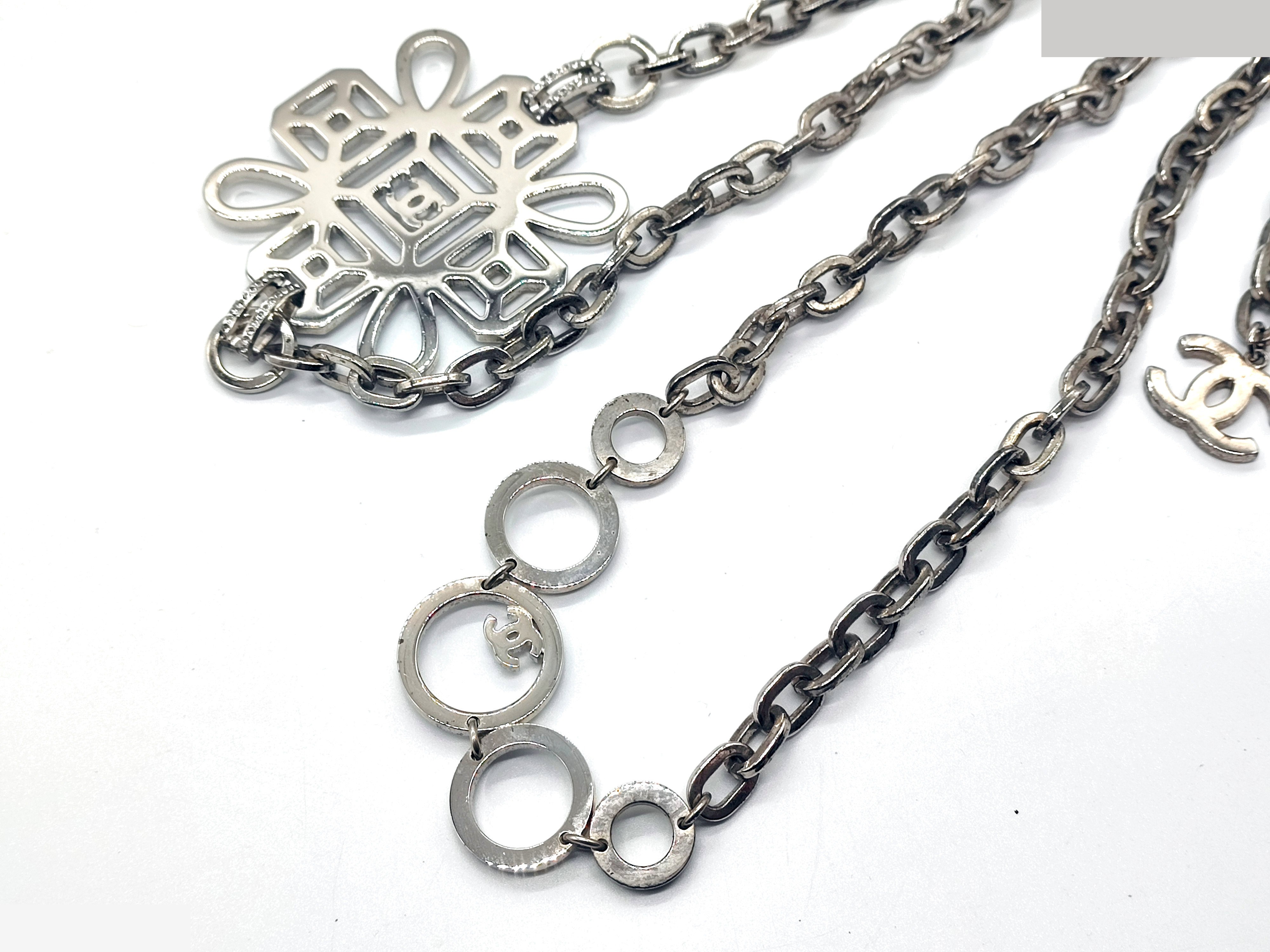 Coco Mark Rhinestone Big Top Necklace B17A — view 9