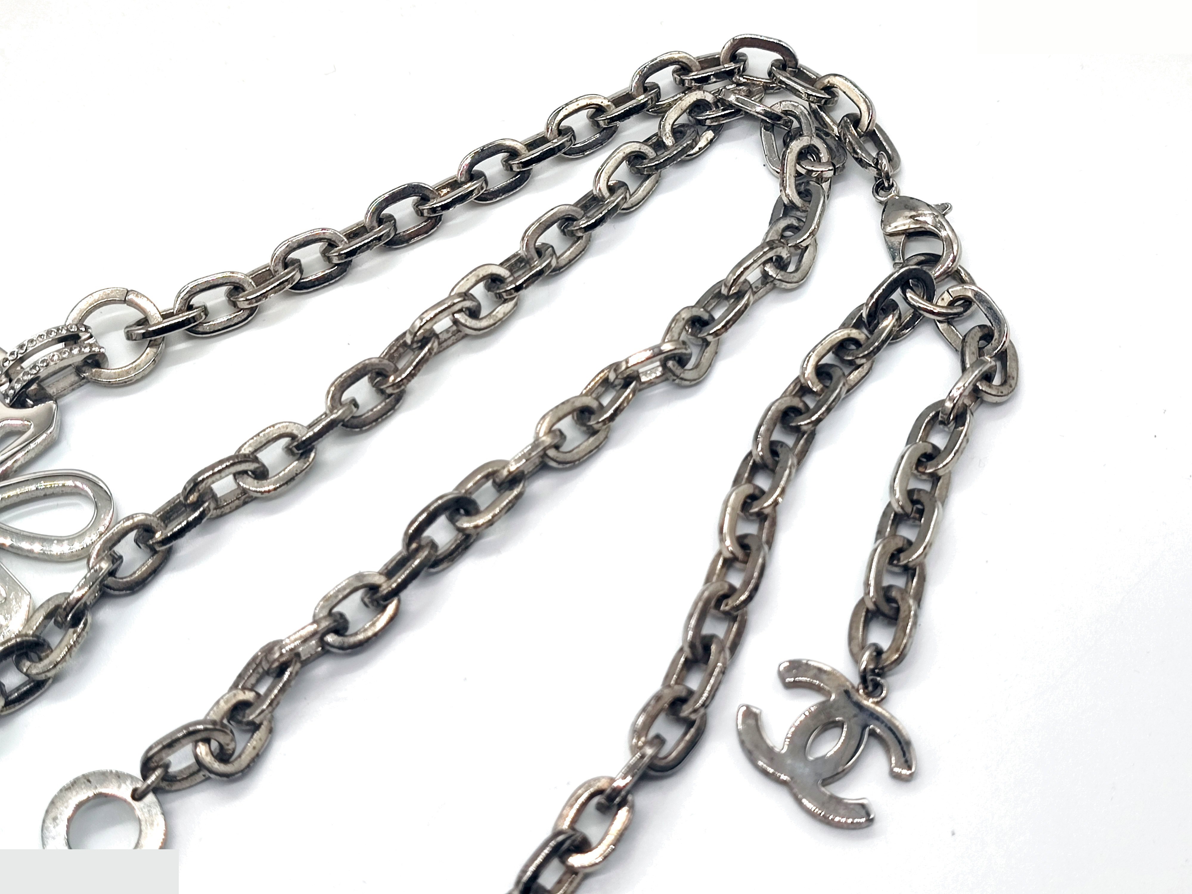 Coco Mark Rhinestone Big Top Necklace B17A — view 10