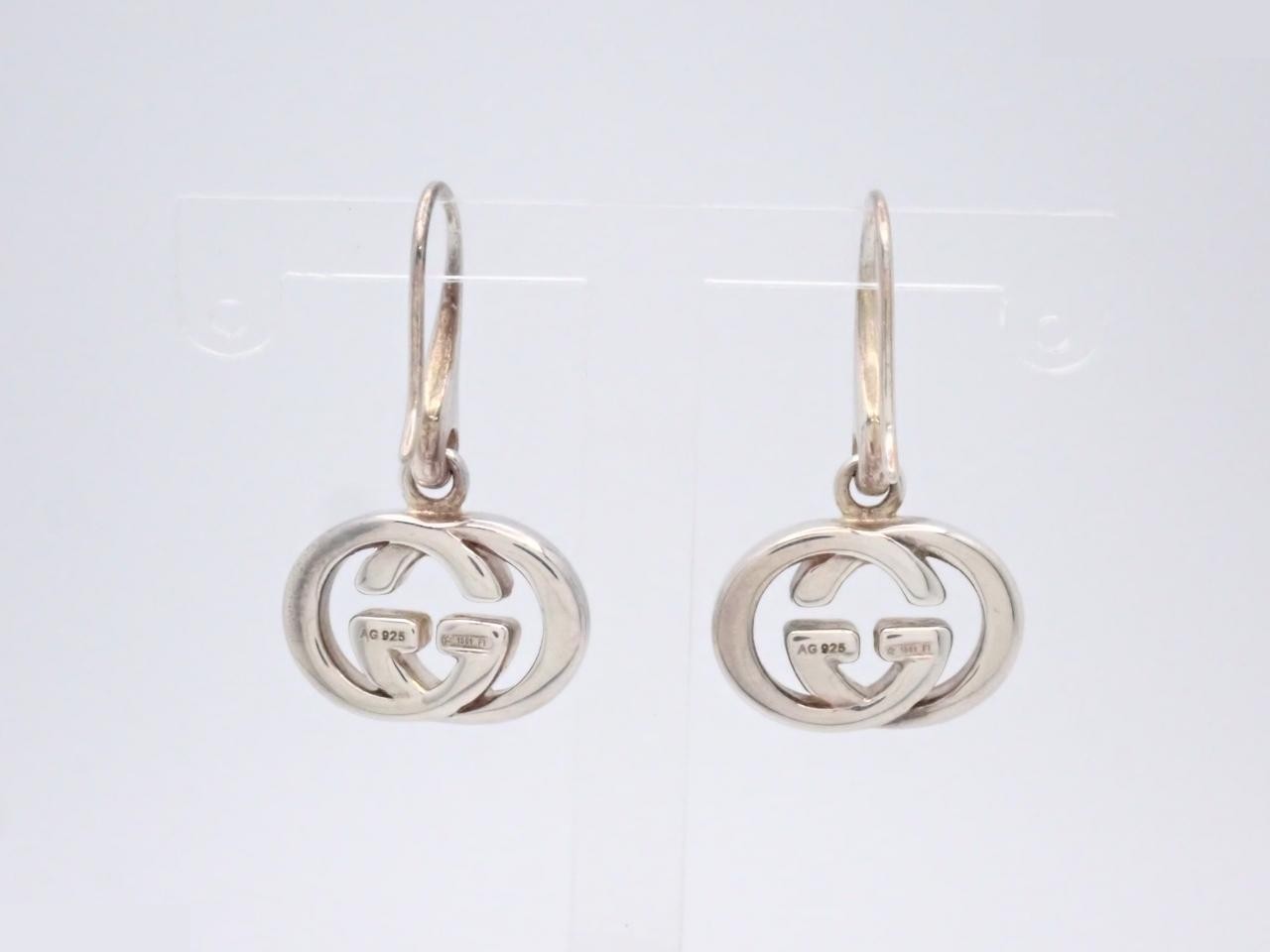Interlocking Earrings, 925 Sterling Silver, 7.8g — view 2