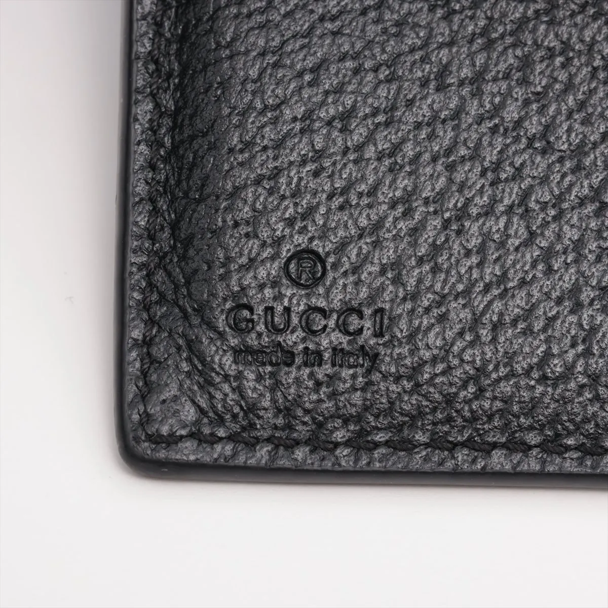 GG Marmont 428725 PVC x Leather Compact Wallet, Black — view 7