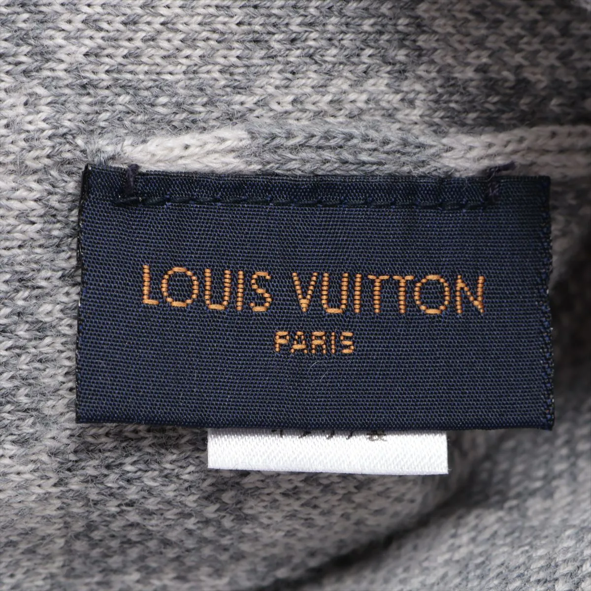M70606 Bonne Petit Damier MR0138 Knit Cap, Wool x Polyurethane, Gray, — view 5