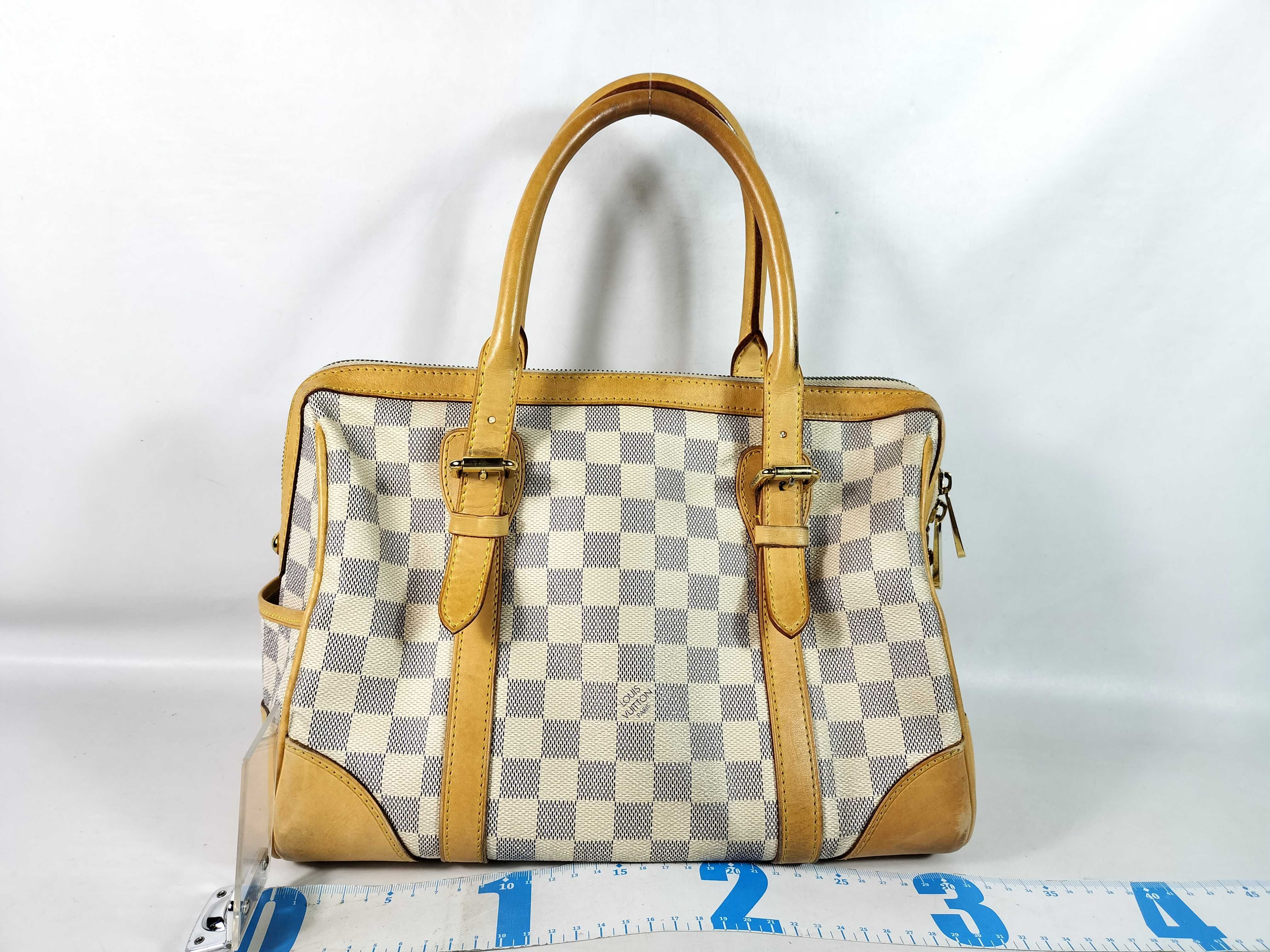 Damier Azur Berkeley N52001 DU2058 White Tote Bag — view 2