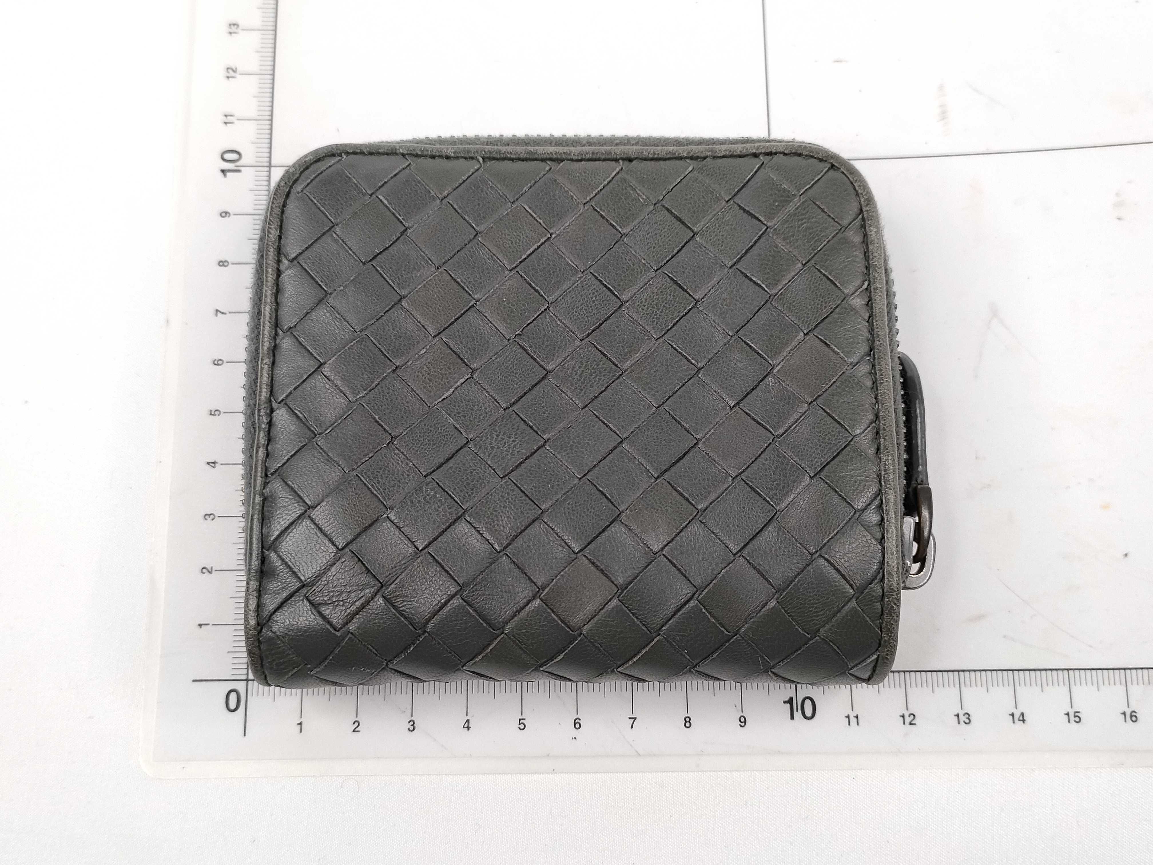 Intrecciato Leather Compact Wallet — view 2