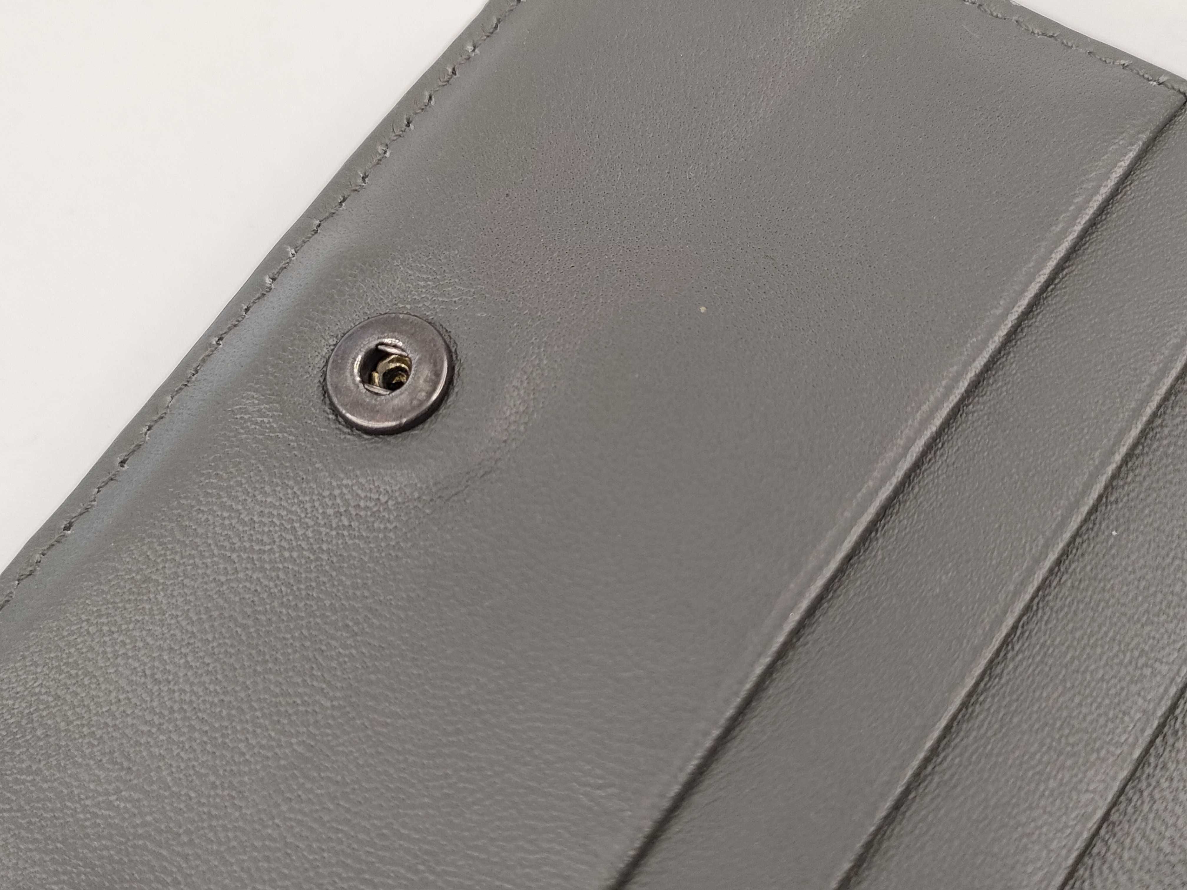 Intrecciato Leather Compact Wallet — view 15