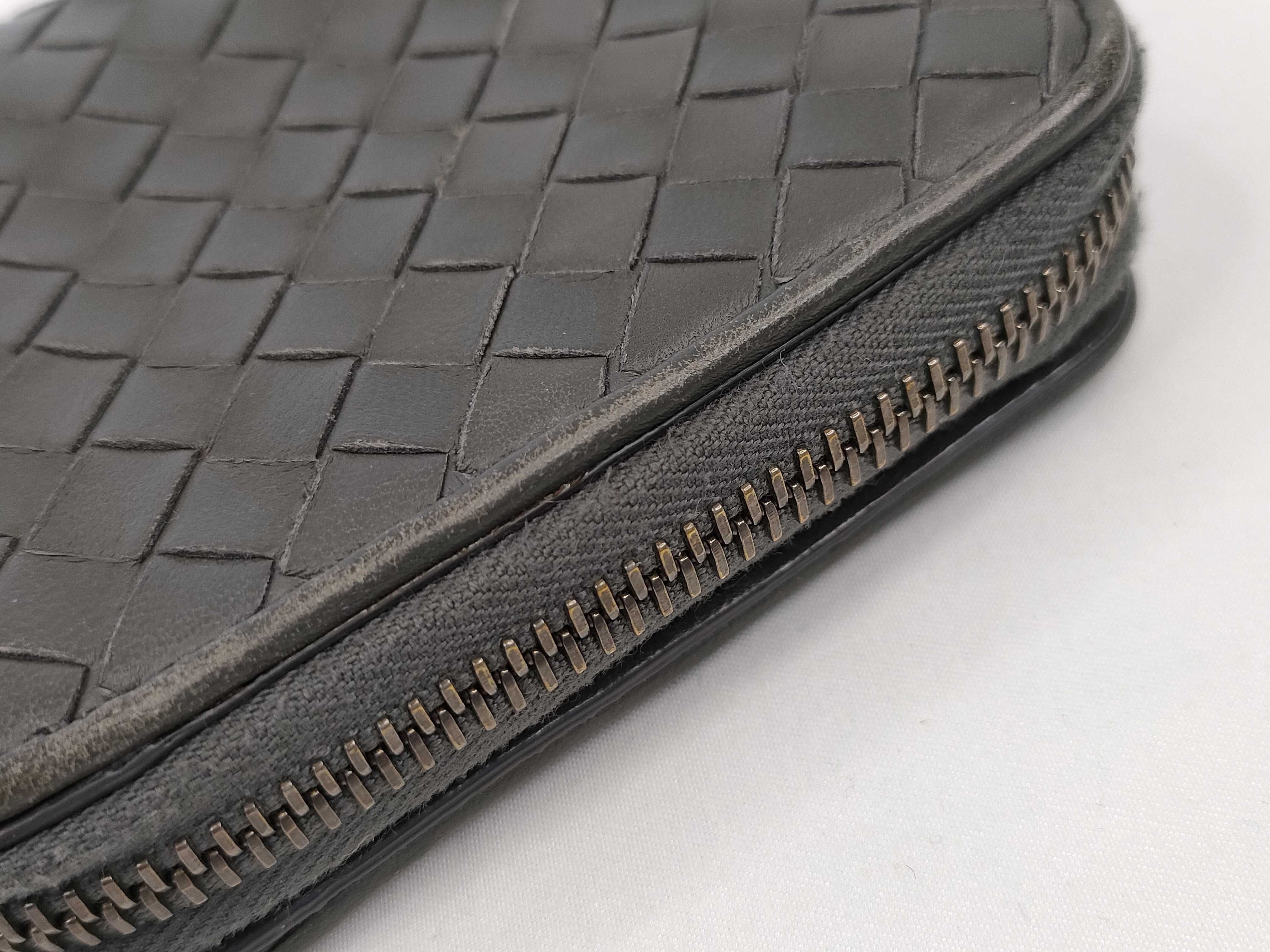 Intrecciato Leather Compact Wallet — view 8