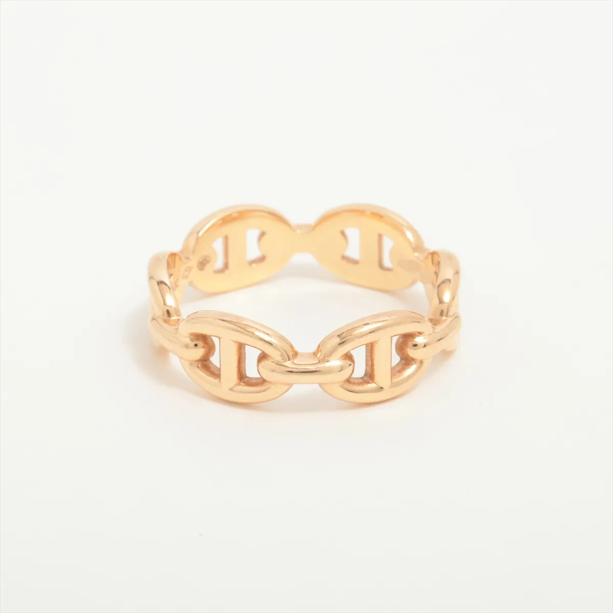 Chaine d'Ancre Enchainée Ring, 750 (PG), 4.1g, Size 52, 23H645718, Metal wear. — view 2