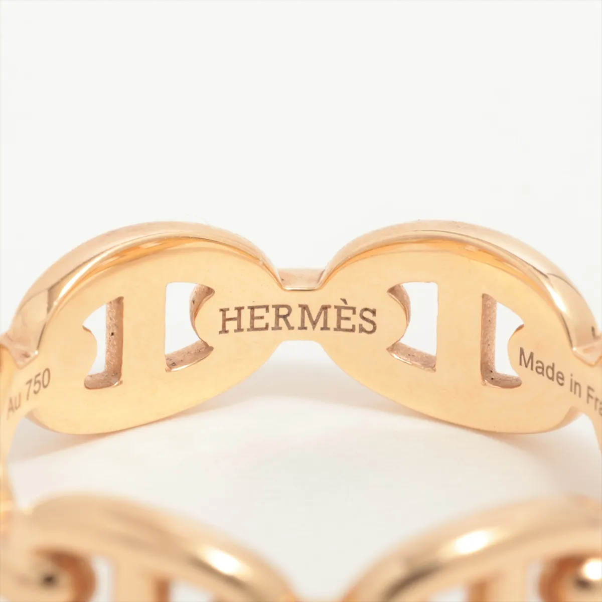 Chaine d'Ancre Enchainée Ring, 750 (PG), 4.1g, Size 52, 23H645718, Metal wear. — view 4