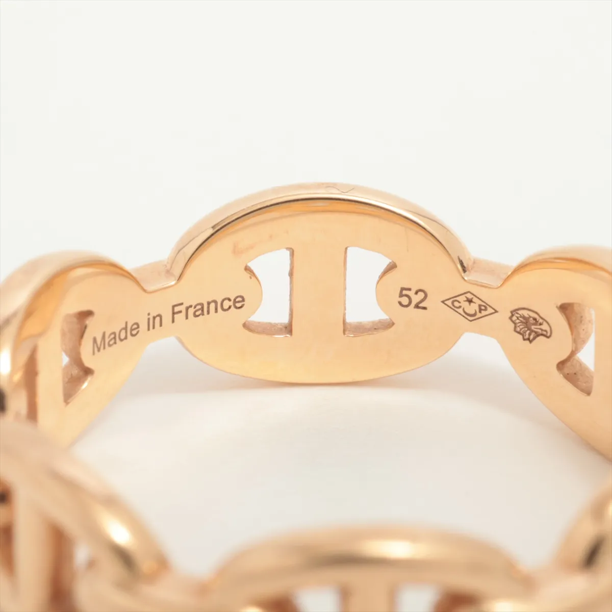 Chaine d'Ancre Enchainée Ring, 750 (PG), 4.1g, Size 52, 23H645718, Metal wear. — view 5