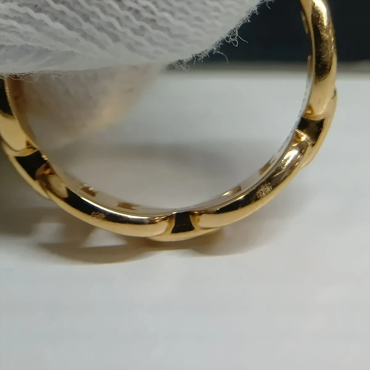 Chaine d'Ancre Enchainée Ring, 750 (PG), 4.1g, Size 52, 23H645718, Metal wear. — view 8