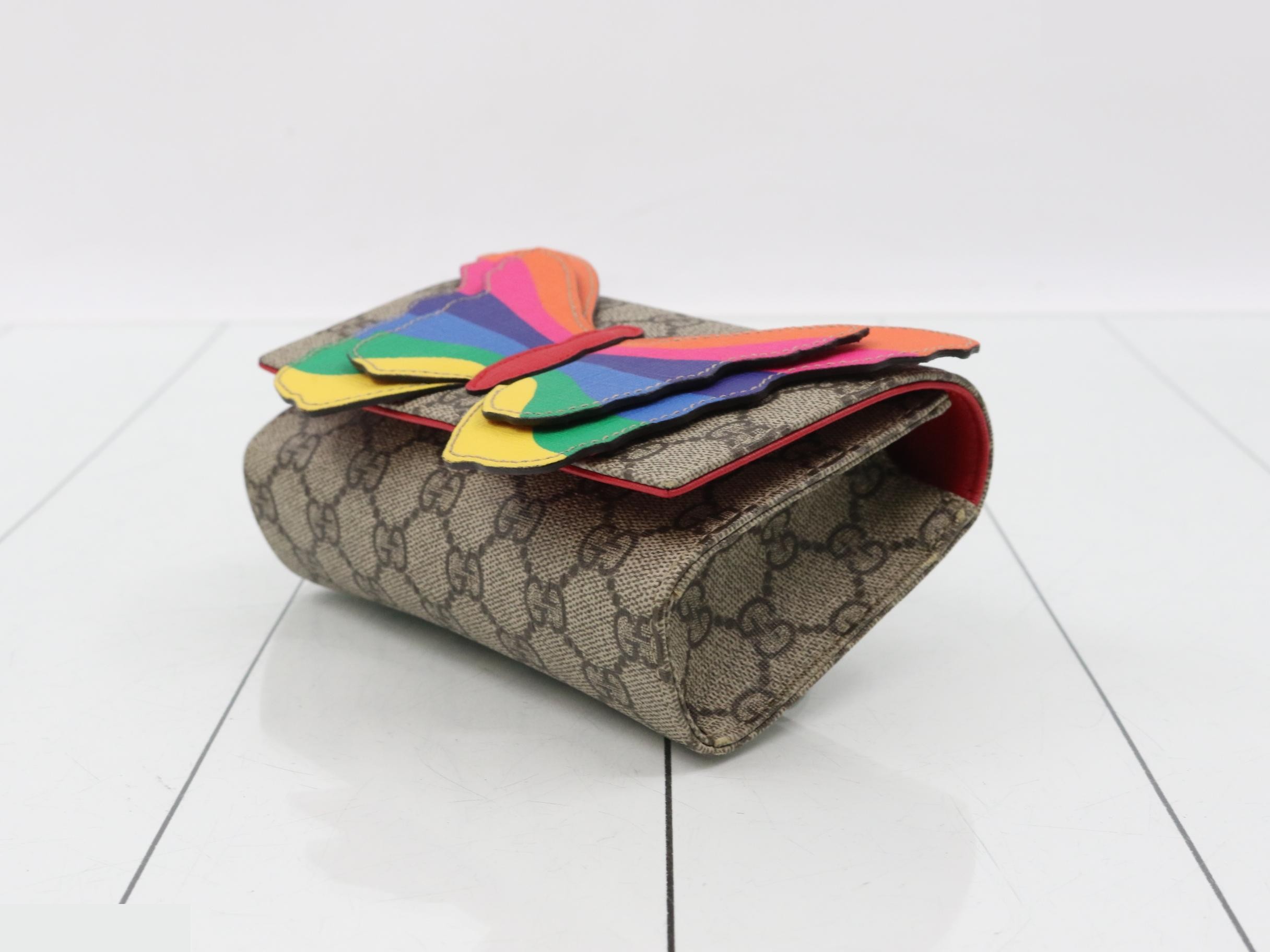 GG Supreme Rainbow Butterfly Waist Bag — view 6