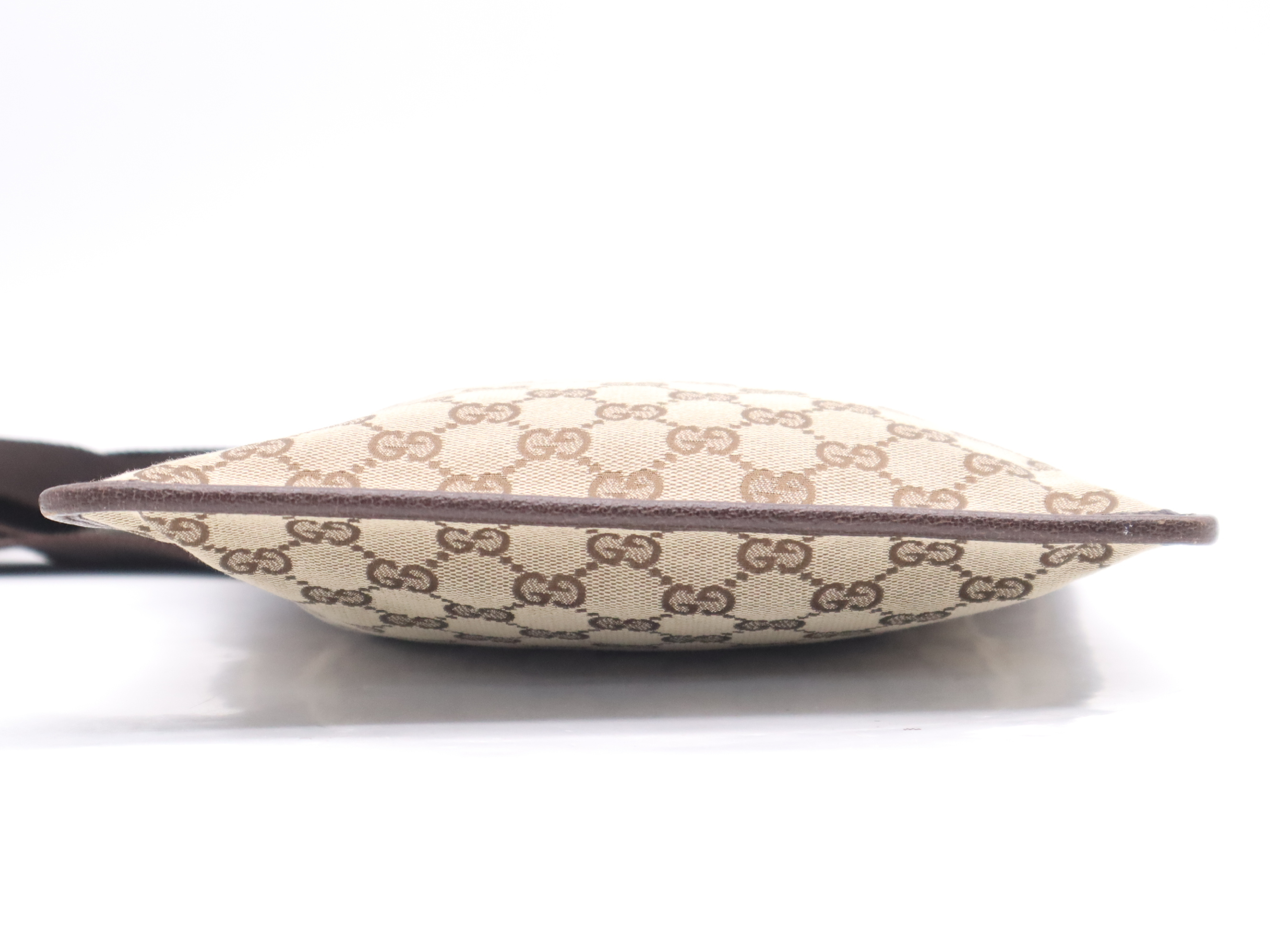 27639GG Canvas Messenger Bag Beige Brown Shoulder Bag — view 4