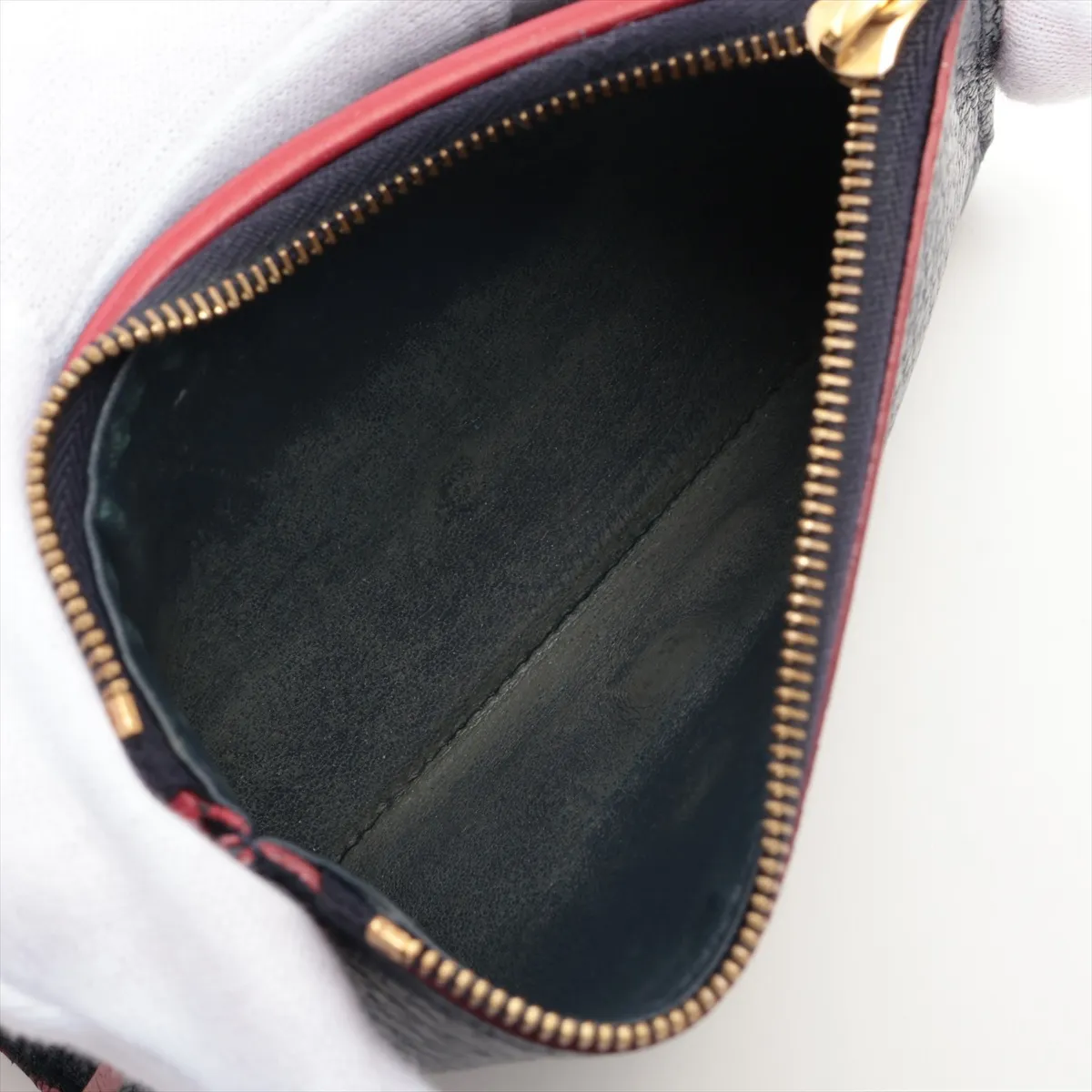 Taurillon Portefeuille Capucines Compact M63741 Marine Rouge Compact Wallet RFID response — view 6
