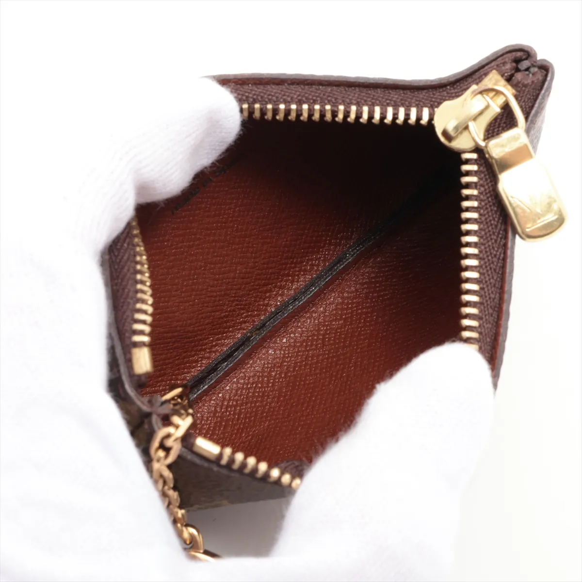 Monogram Pochette Clé M62650 CA0062 Brown Coin Case — view 3