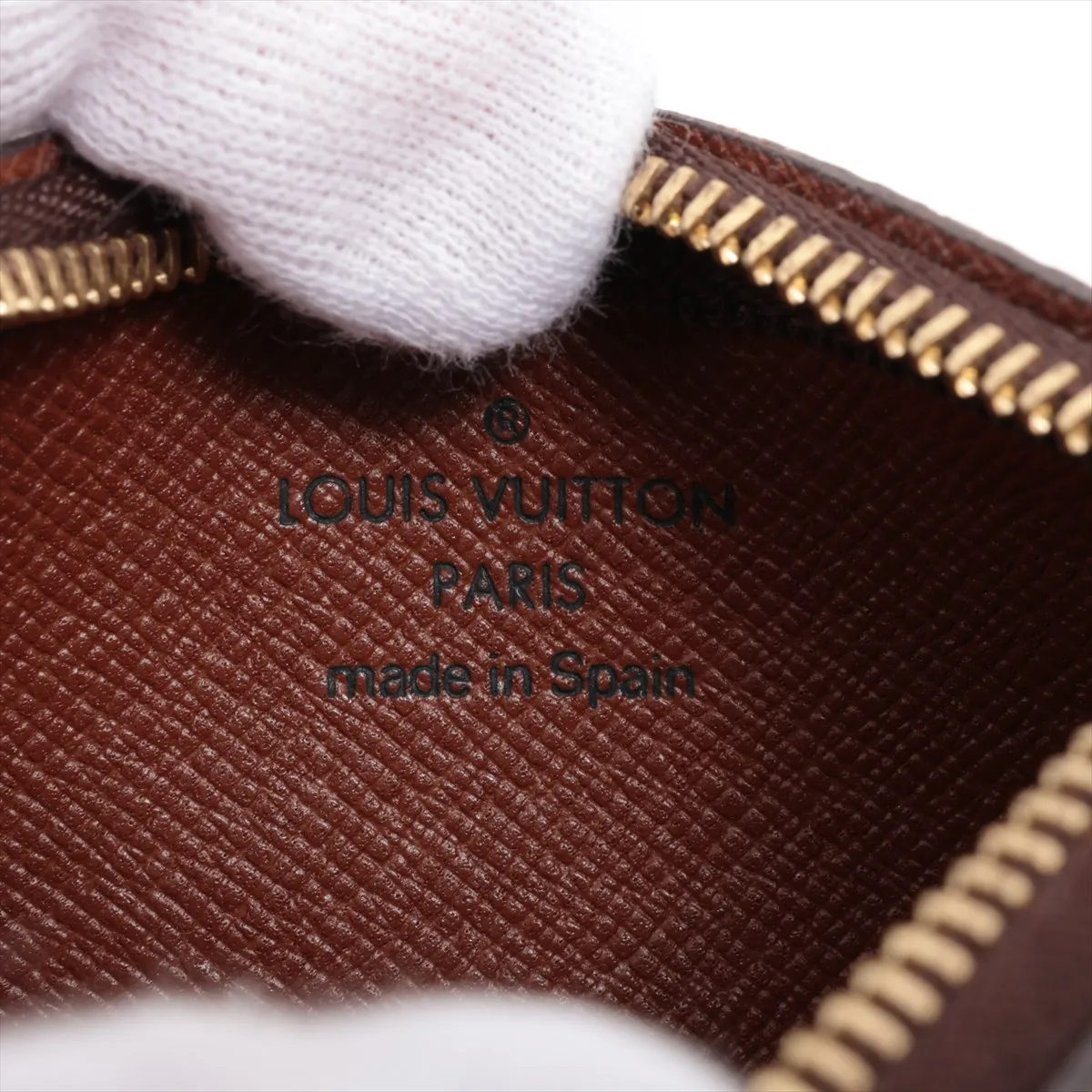 Monogram Pochette Clé M62650 CA0062 Brown Coin Case — view 4
