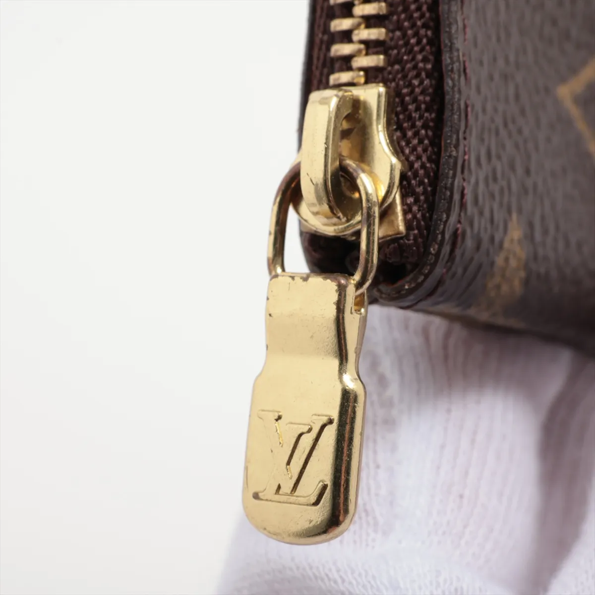 Monogram Pochette Clé M62650 CA0062 Brown Coin Case — view 7