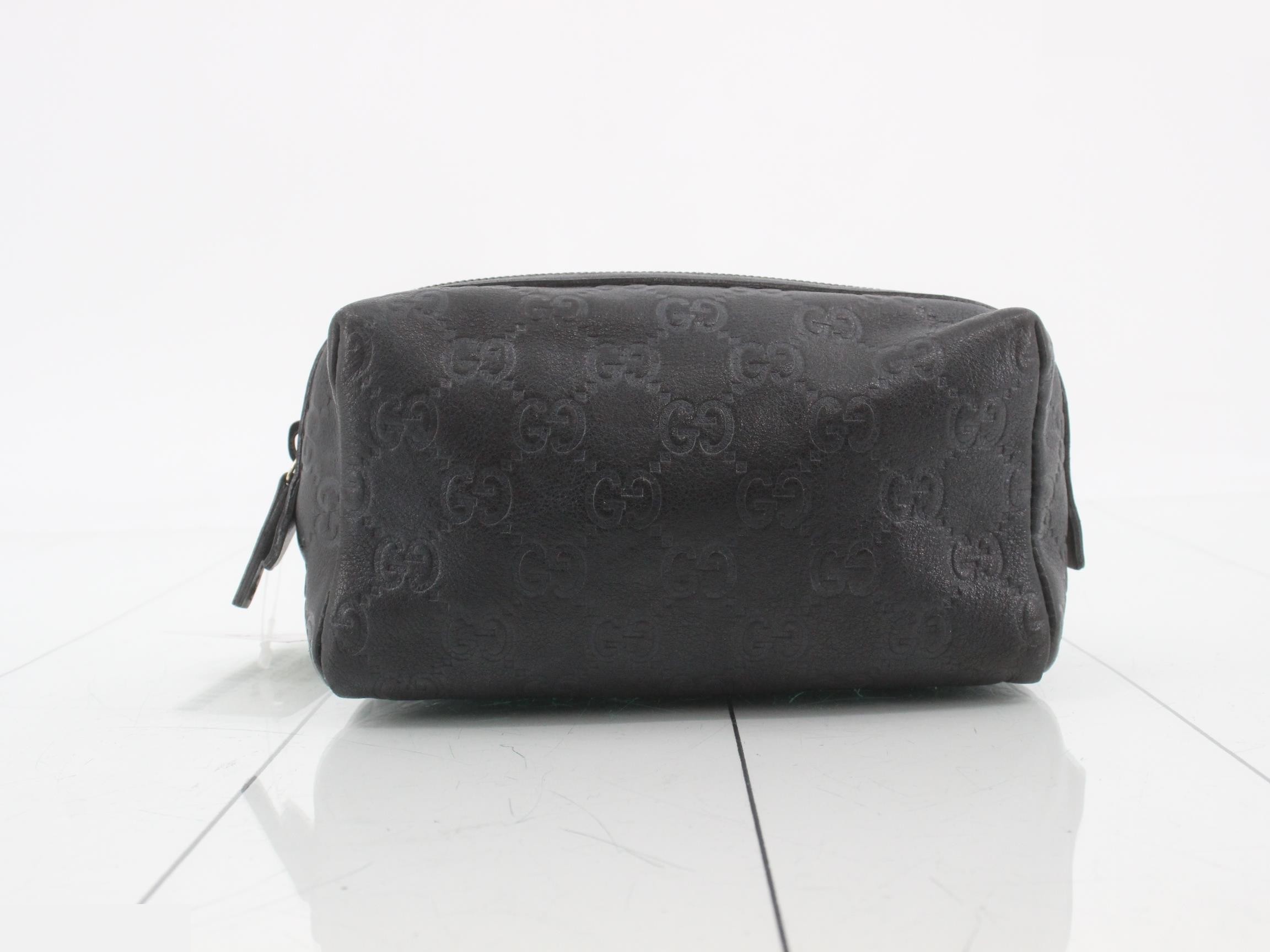 Guccissima Cosmetic Pouch, Noir, 29595, 002058