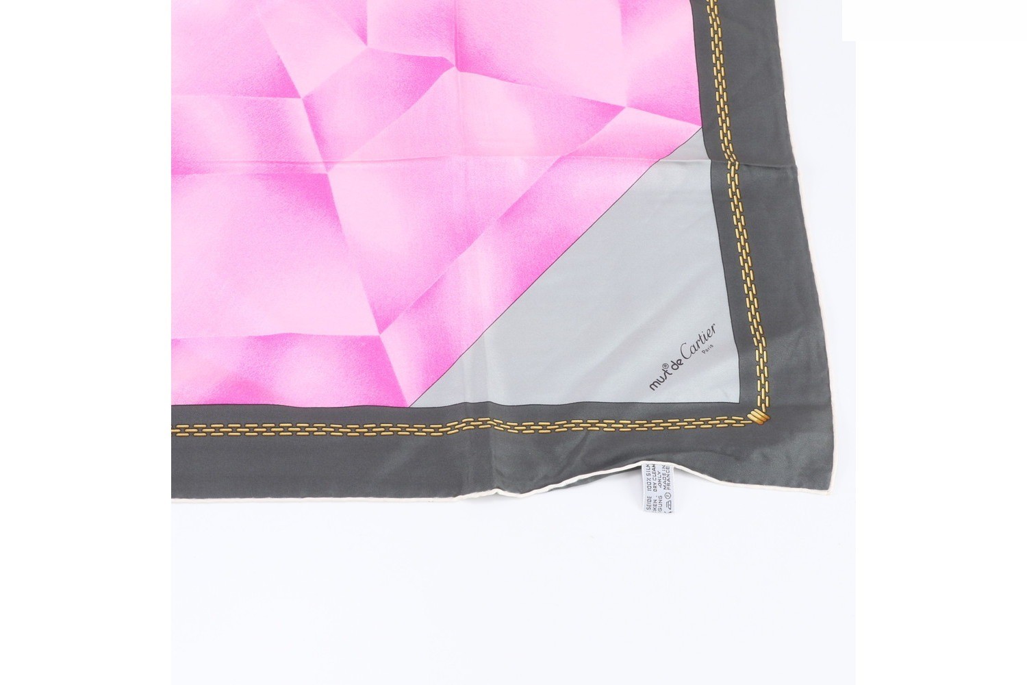 100% Silk Scarf with Tag — view 5