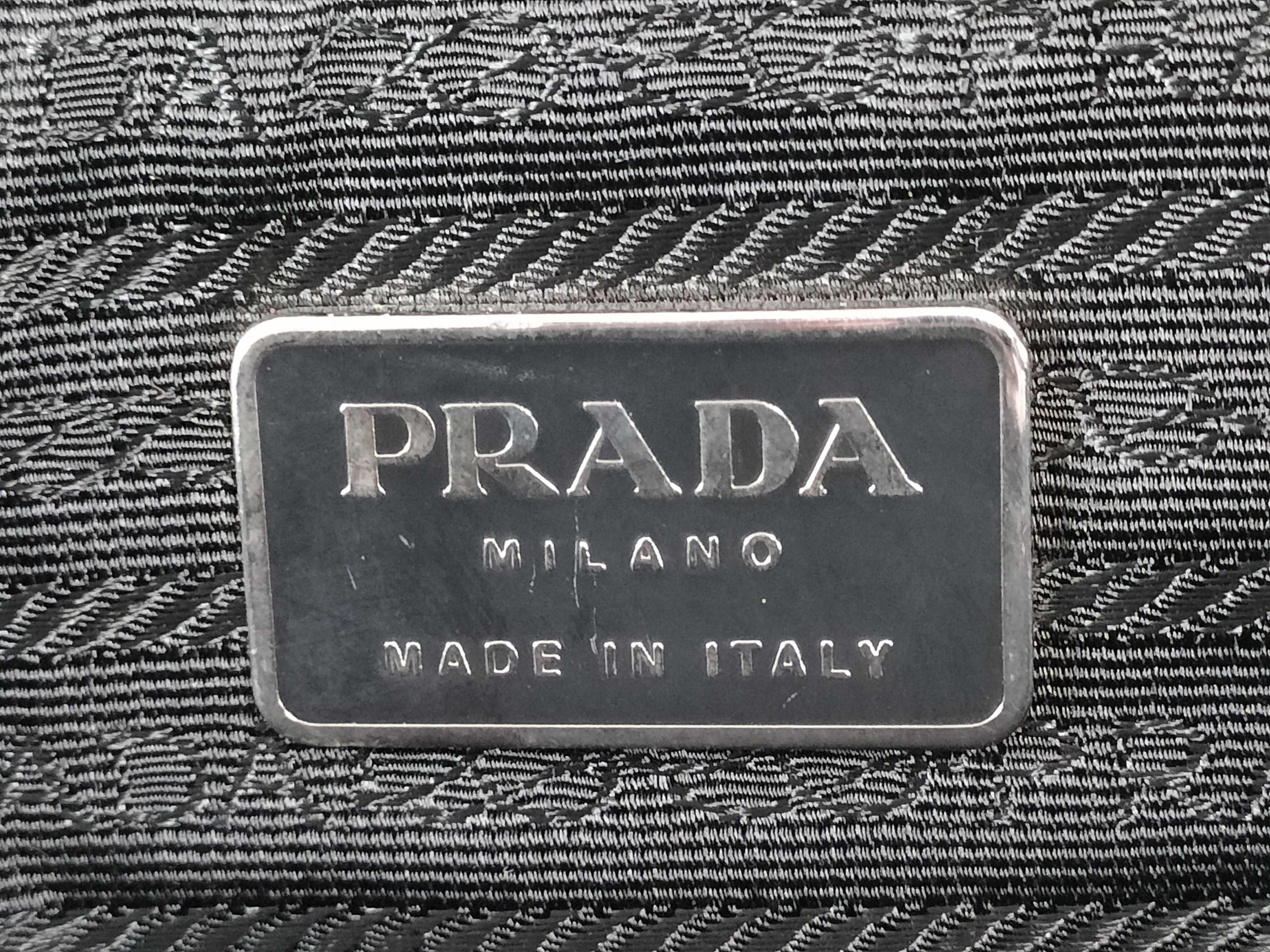 Nylon Briefcase, Leather x Tessuto Bag, Black Business Bag — view 14