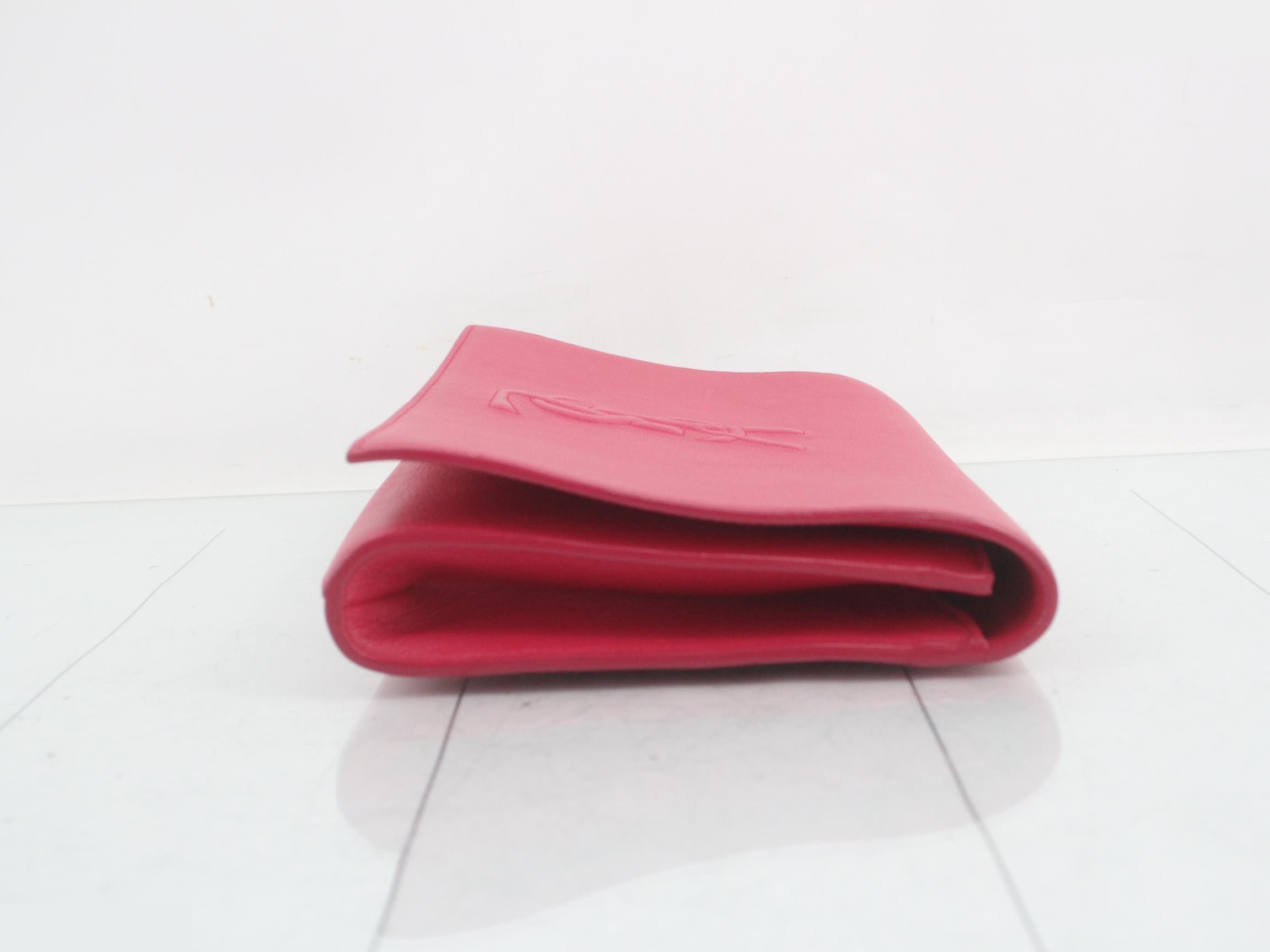 Belle de Jour leather clutch bag pink — view 3