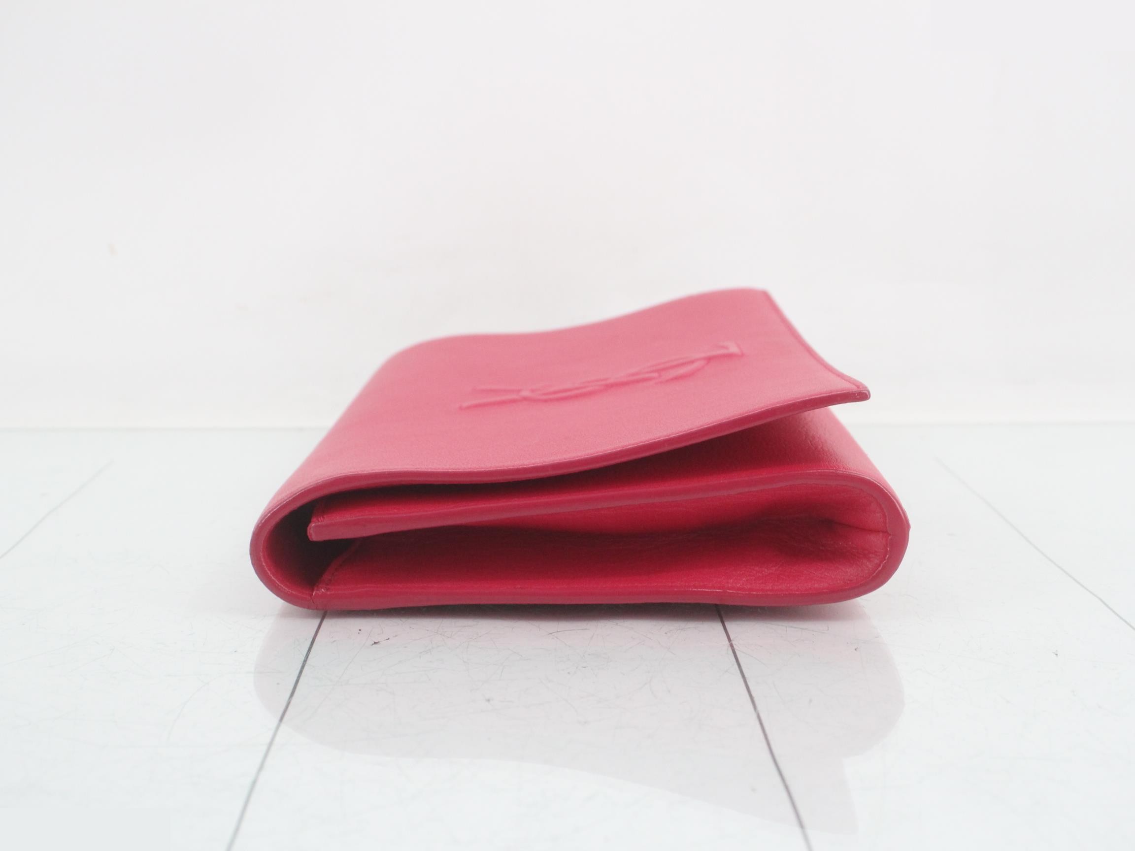 Belle de Jour leather clutch bag pink — view 4