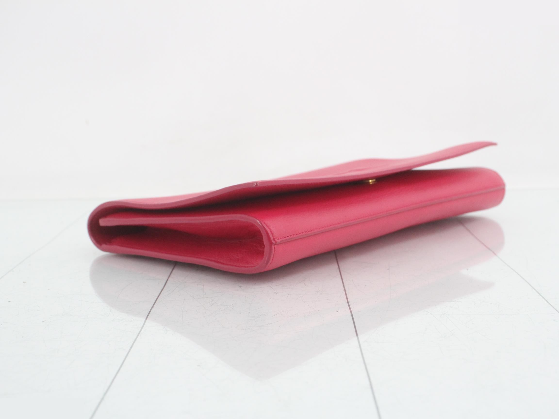 Belle de Jour leather clutch bag pink — view 5
