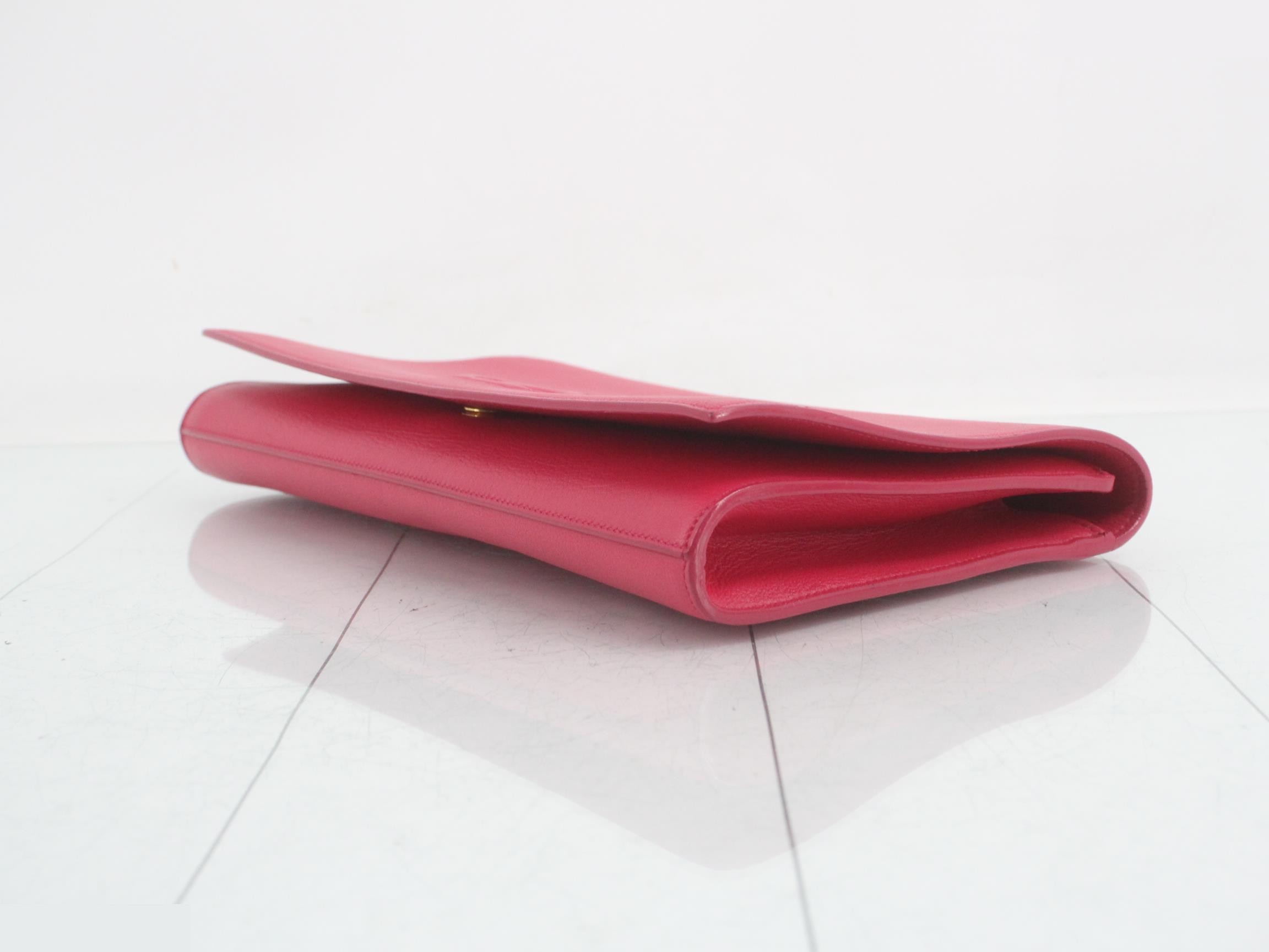 Belle de Jour leather clutch bag pink — view 6