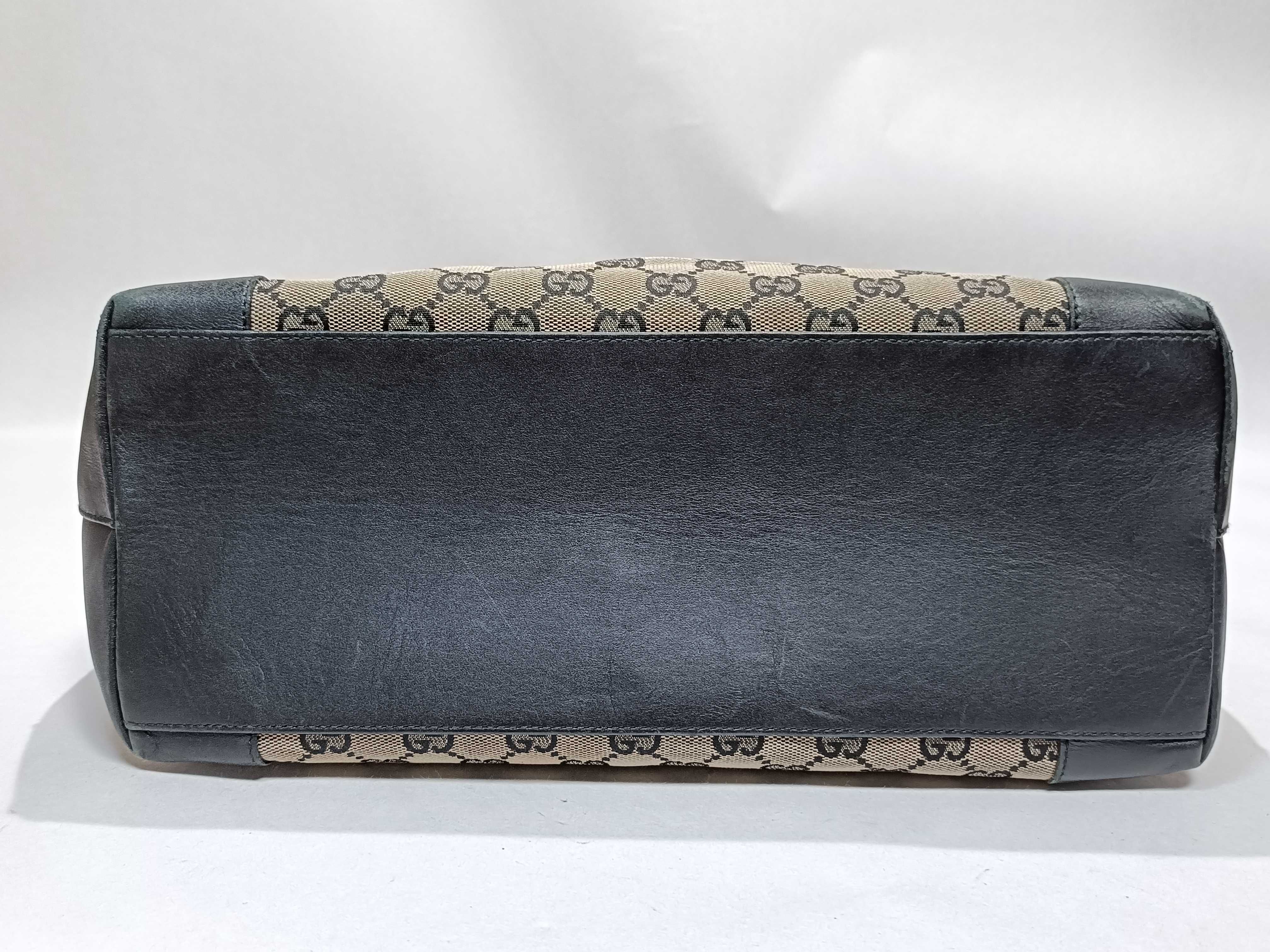 GG Canvas 002 1121 2123 Canvas x Leather Tote Bag — view 6