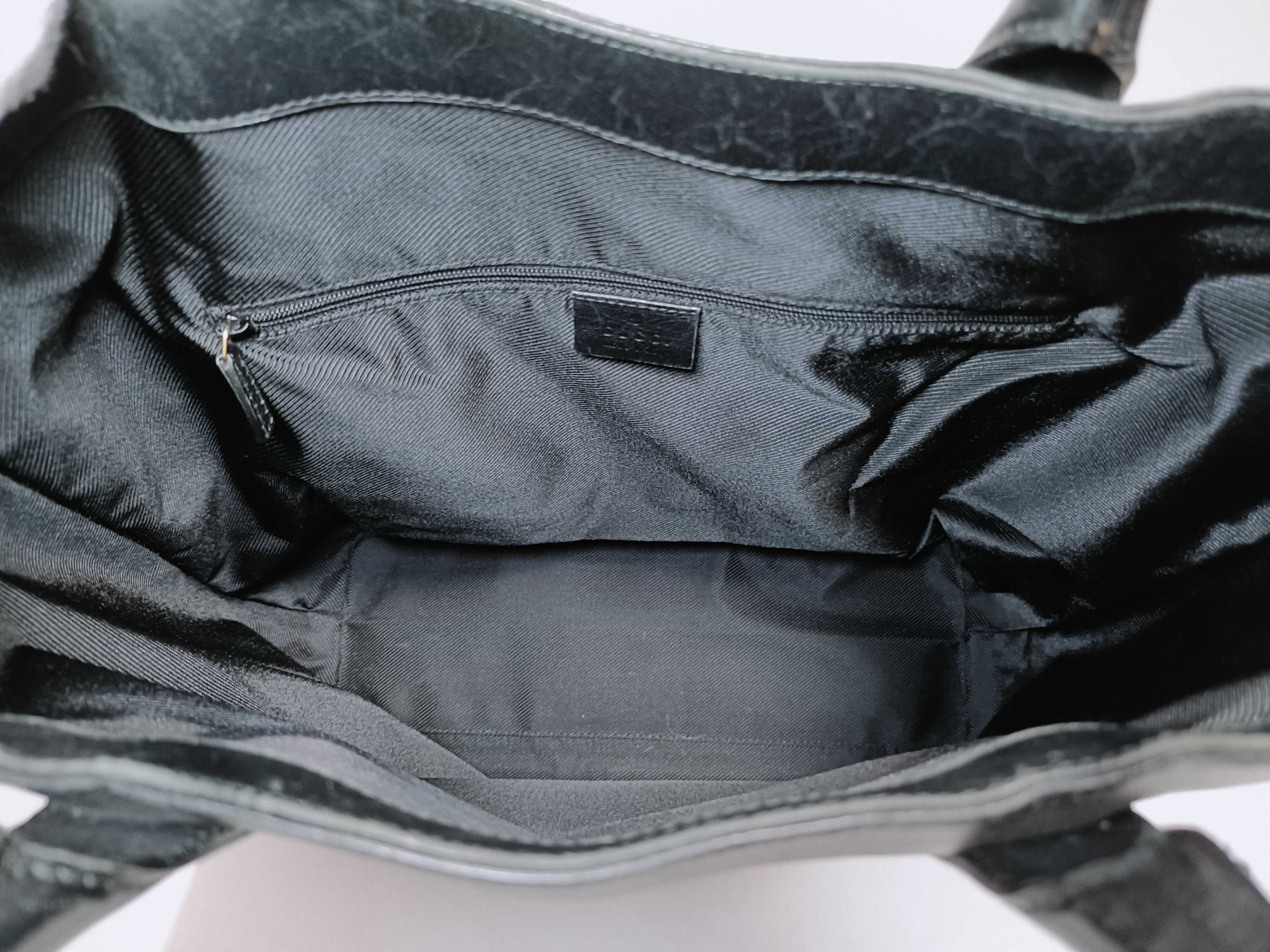 GG Canvas 002 1121 2123 Canvas x Leather Tote Bag — view 9