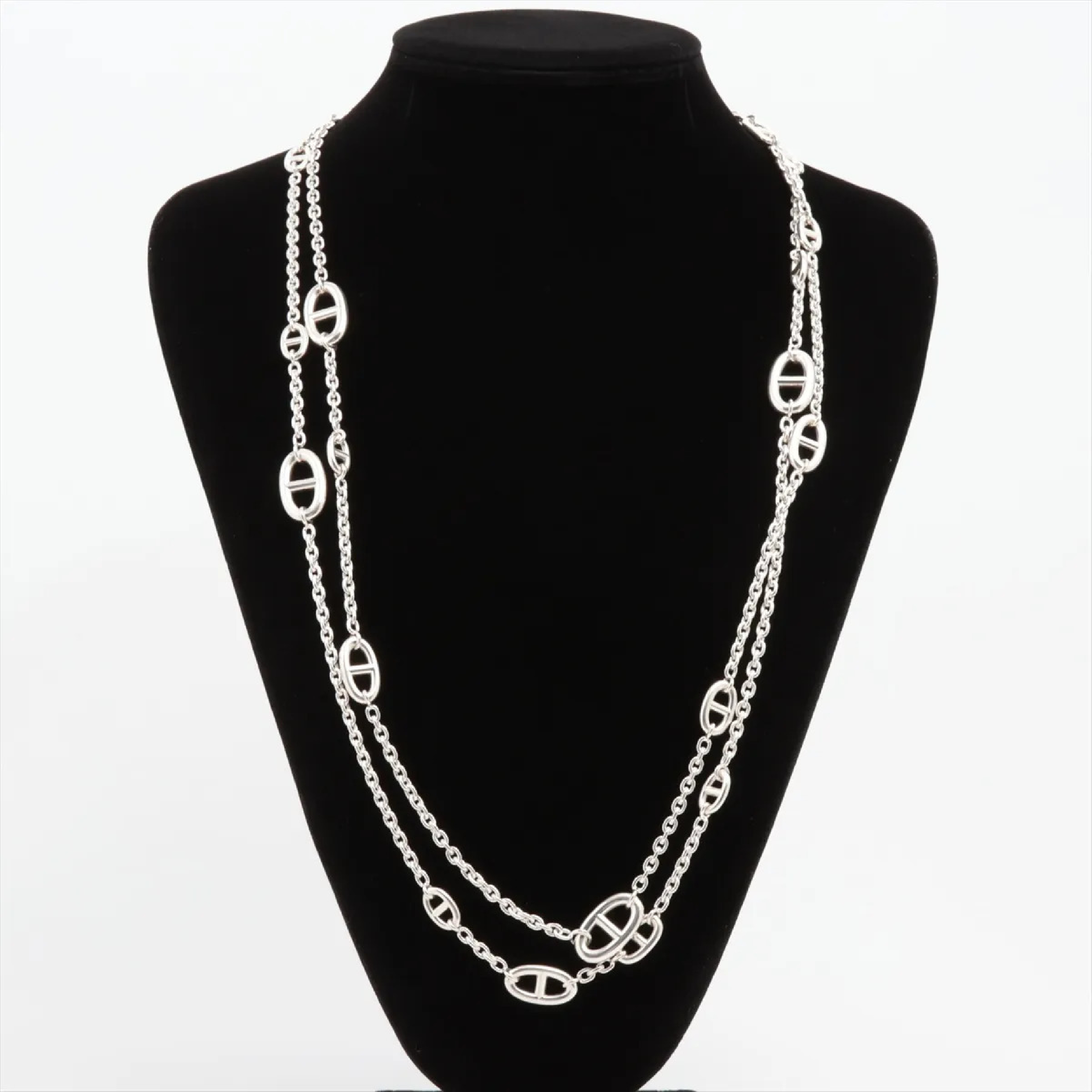 Chaine d'Ancre Farandole 2016 Long Necklace, 925 Sterling Silver, 136g, Receipt Included.