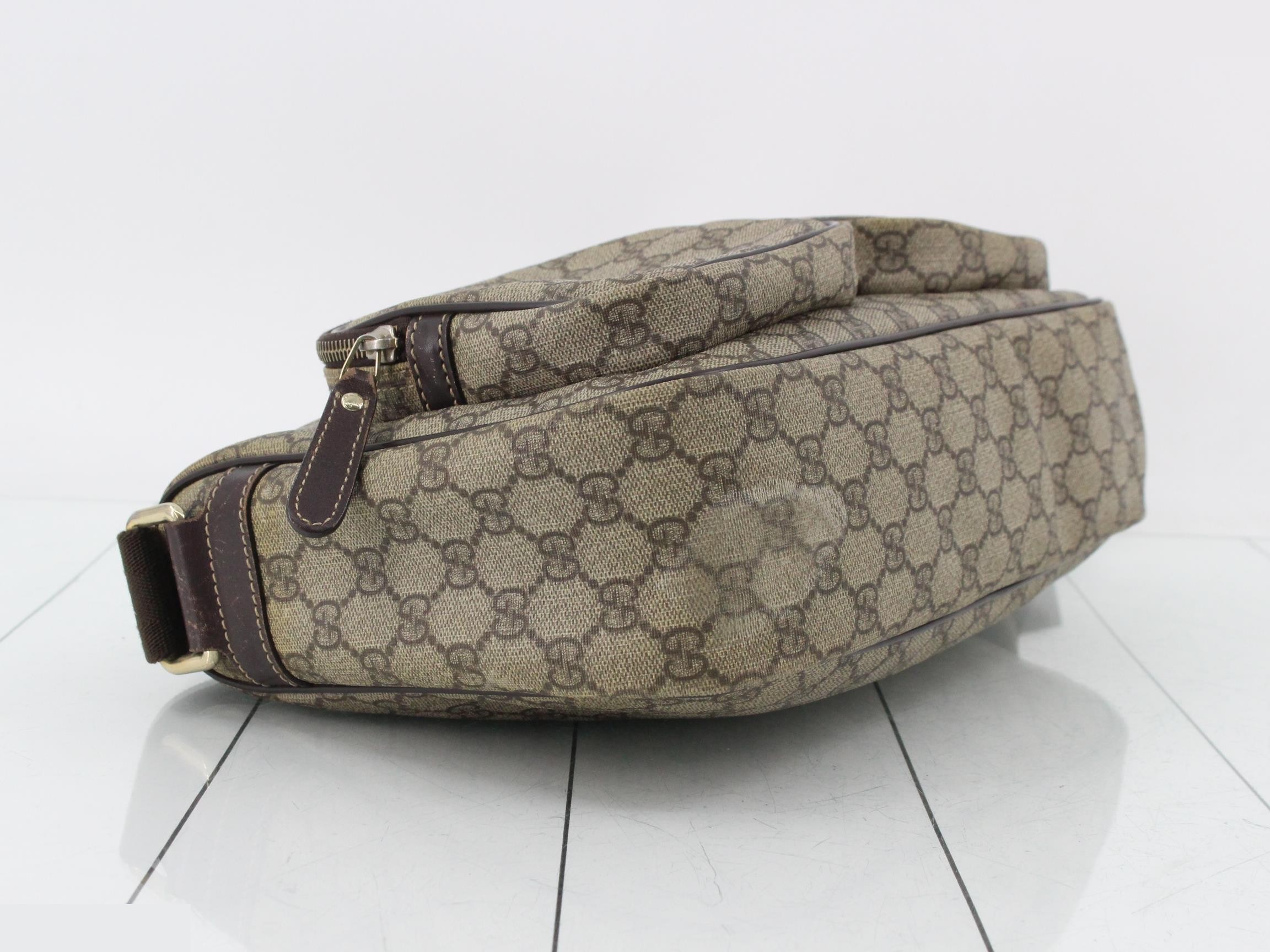 Shoulder bag with double pockets, GG Supreme — view 5