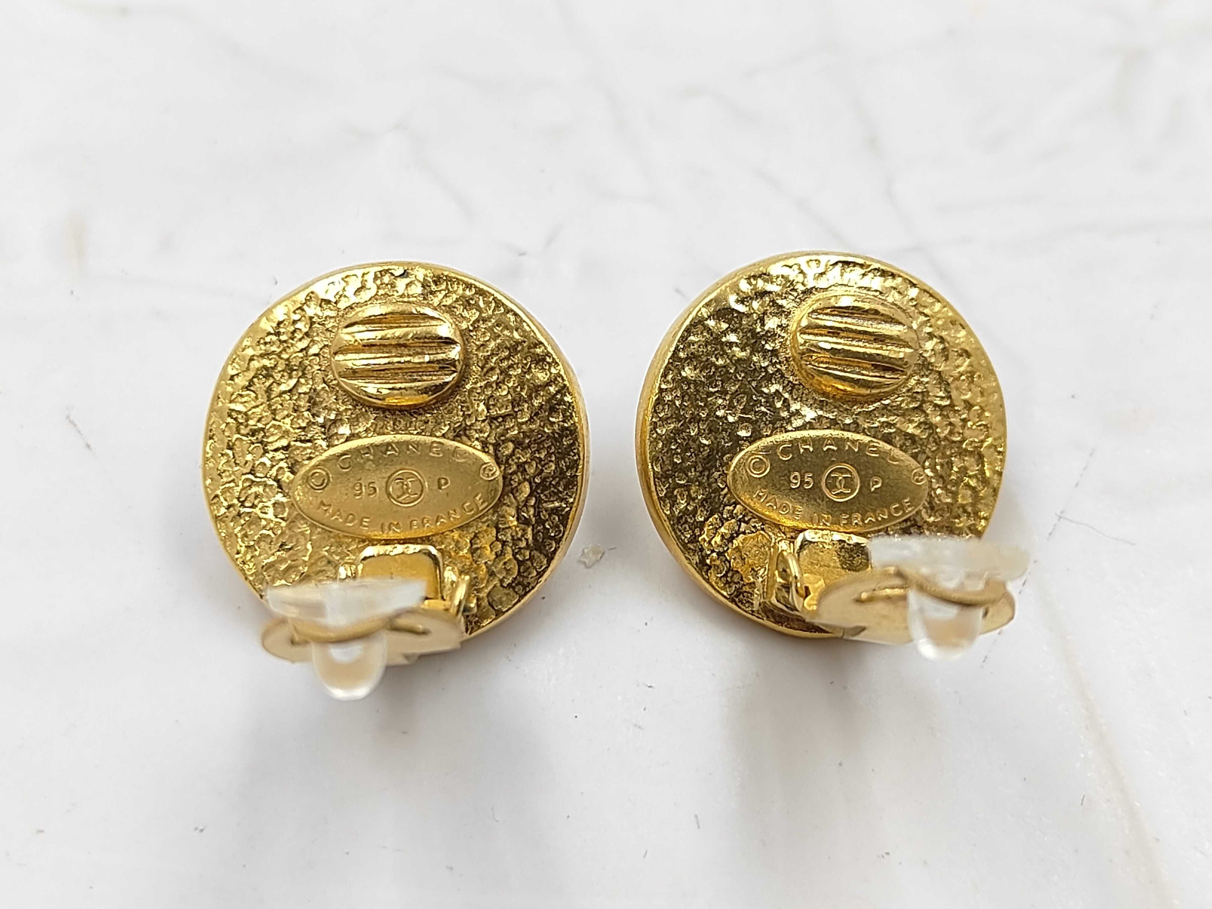 Coco Mark Gold Earrings — view 2