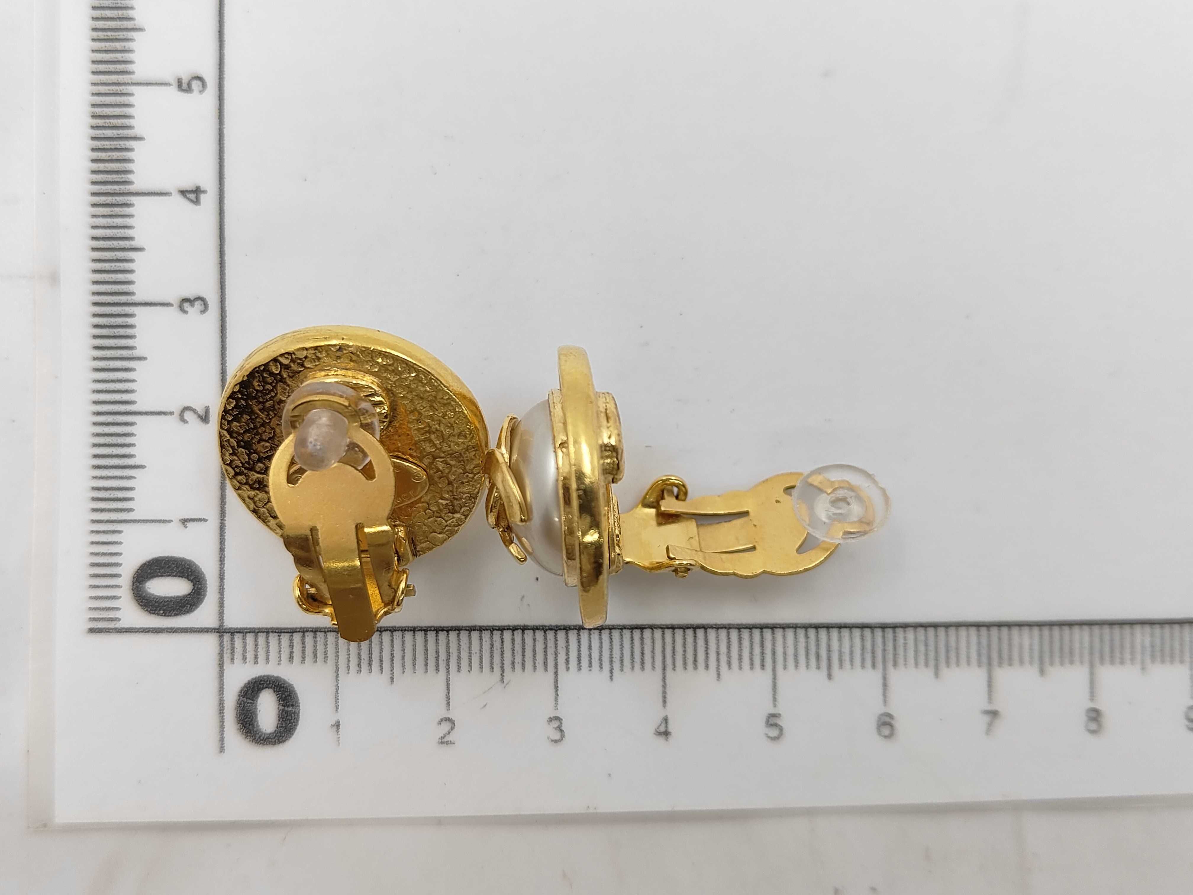Coco Mark Gold Earrings — view 6