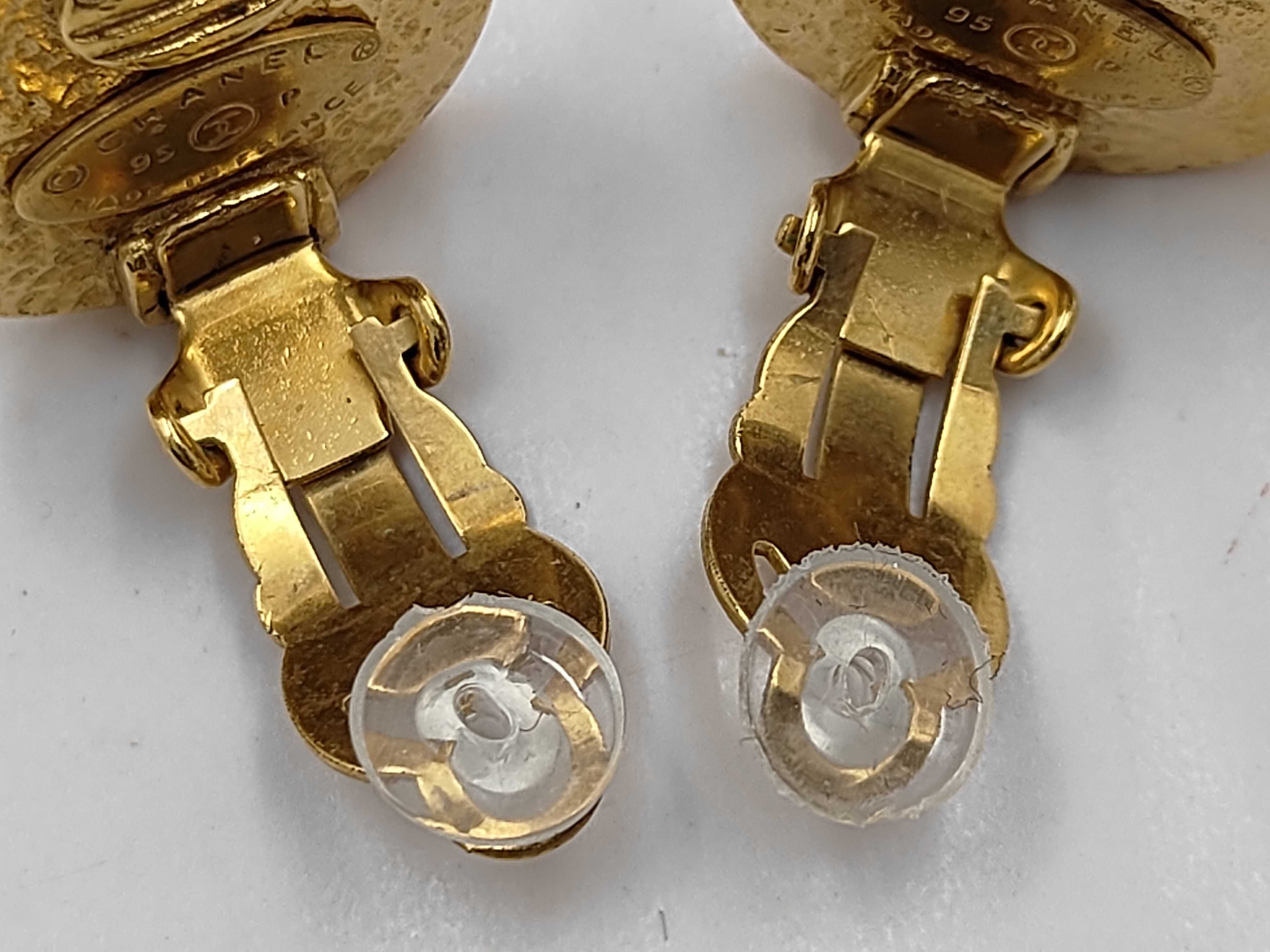 Coco Mark Gold Earrings — view 8