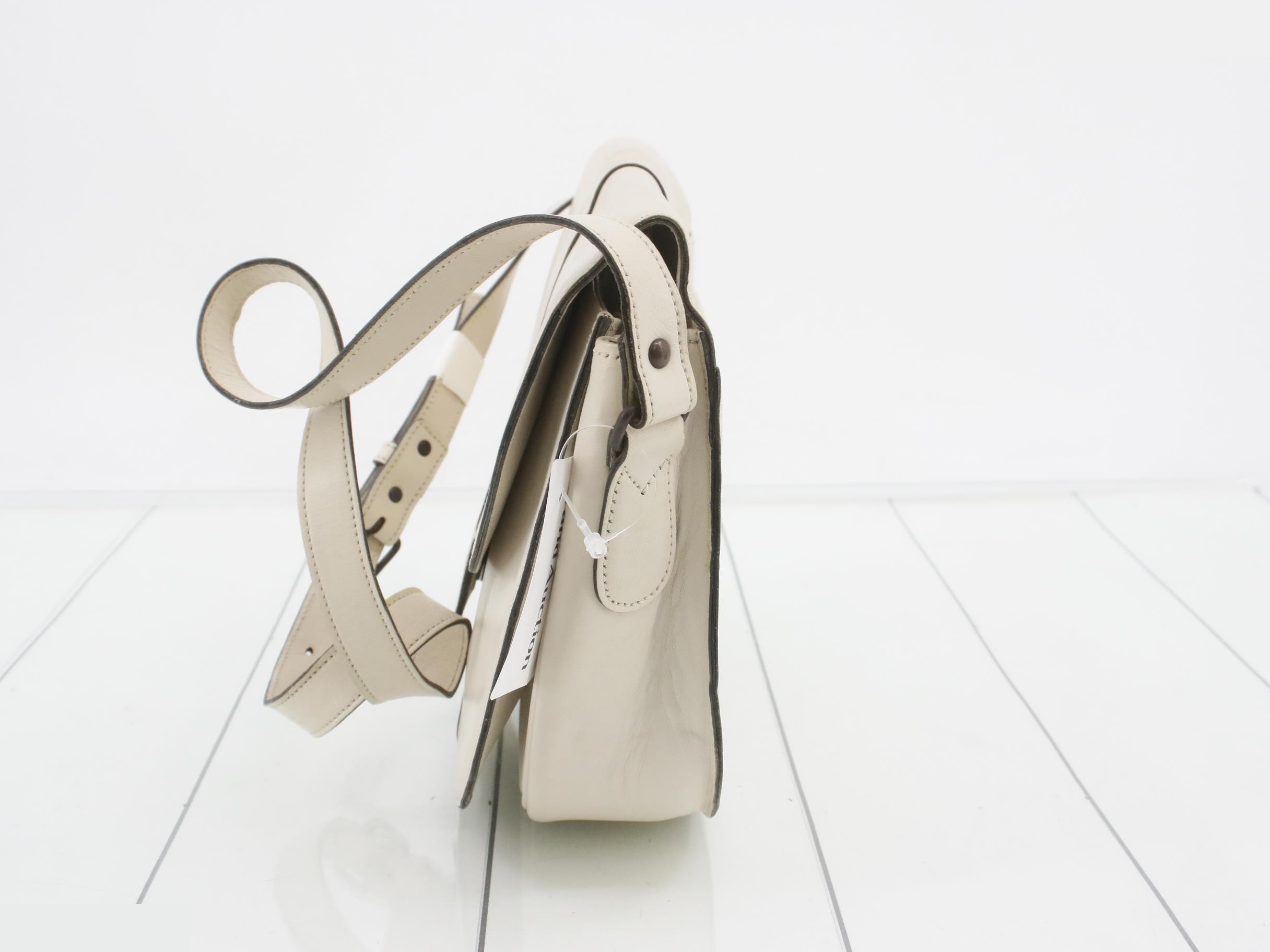 Shoulder bag leather ivory — view 3