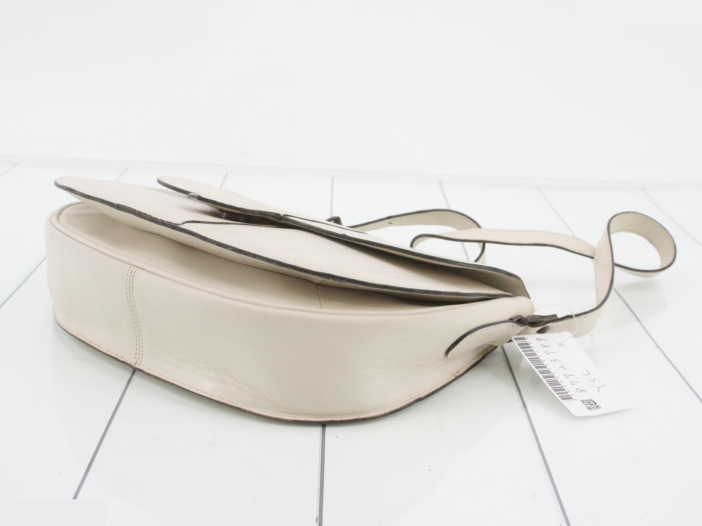 Shoulder bag leather ivory — view 6