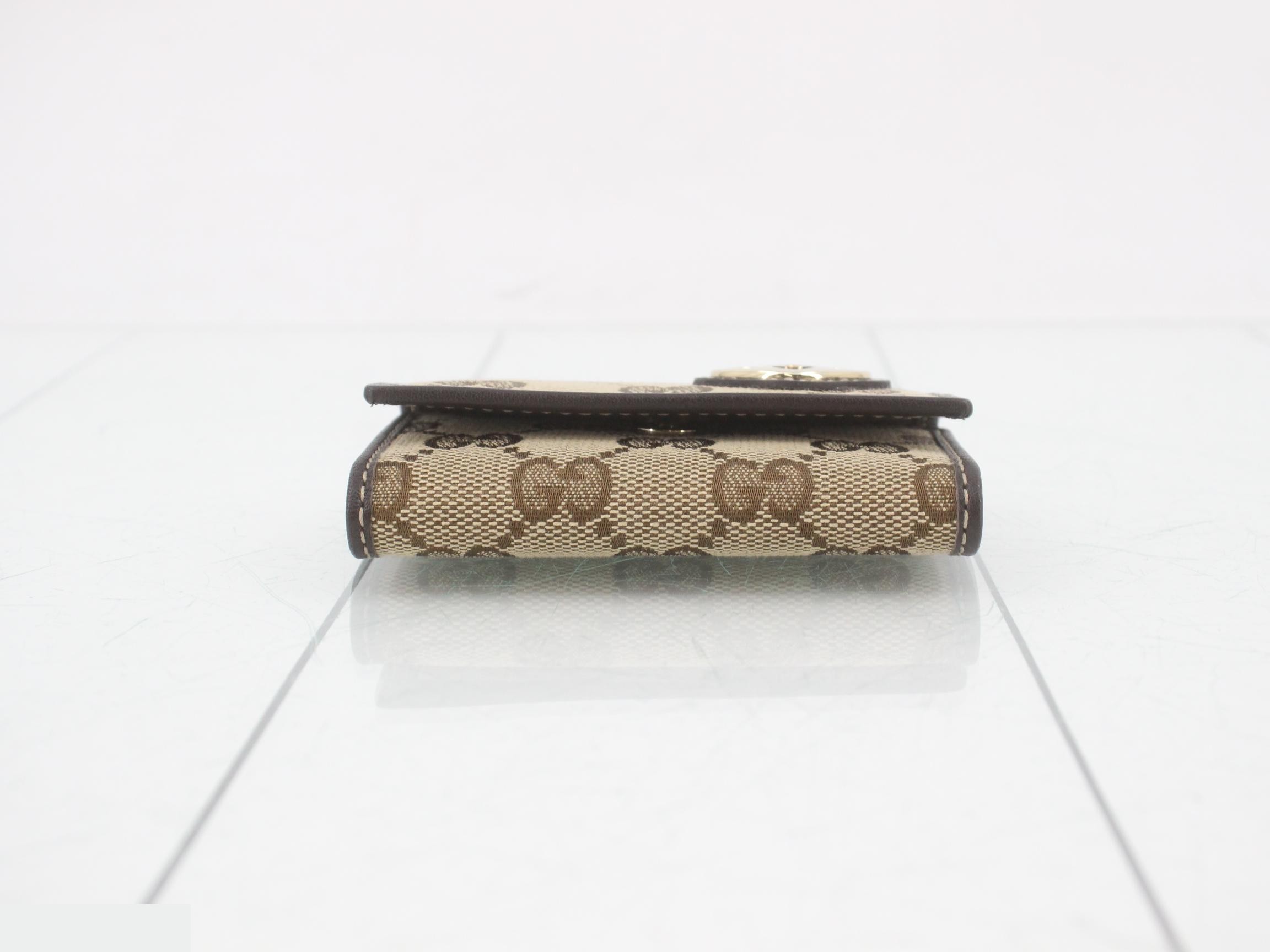 GG Canvas 6-Key Heart Key Case - Unused, Stored Item — view 3