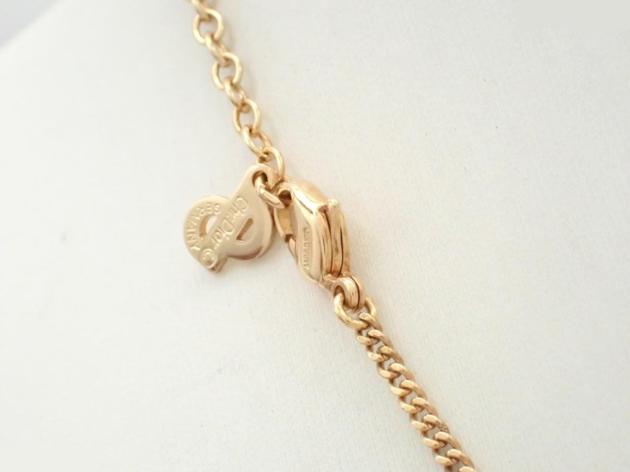 Rhinestone logo necklace, neck circumference approximately 44cm — view 2