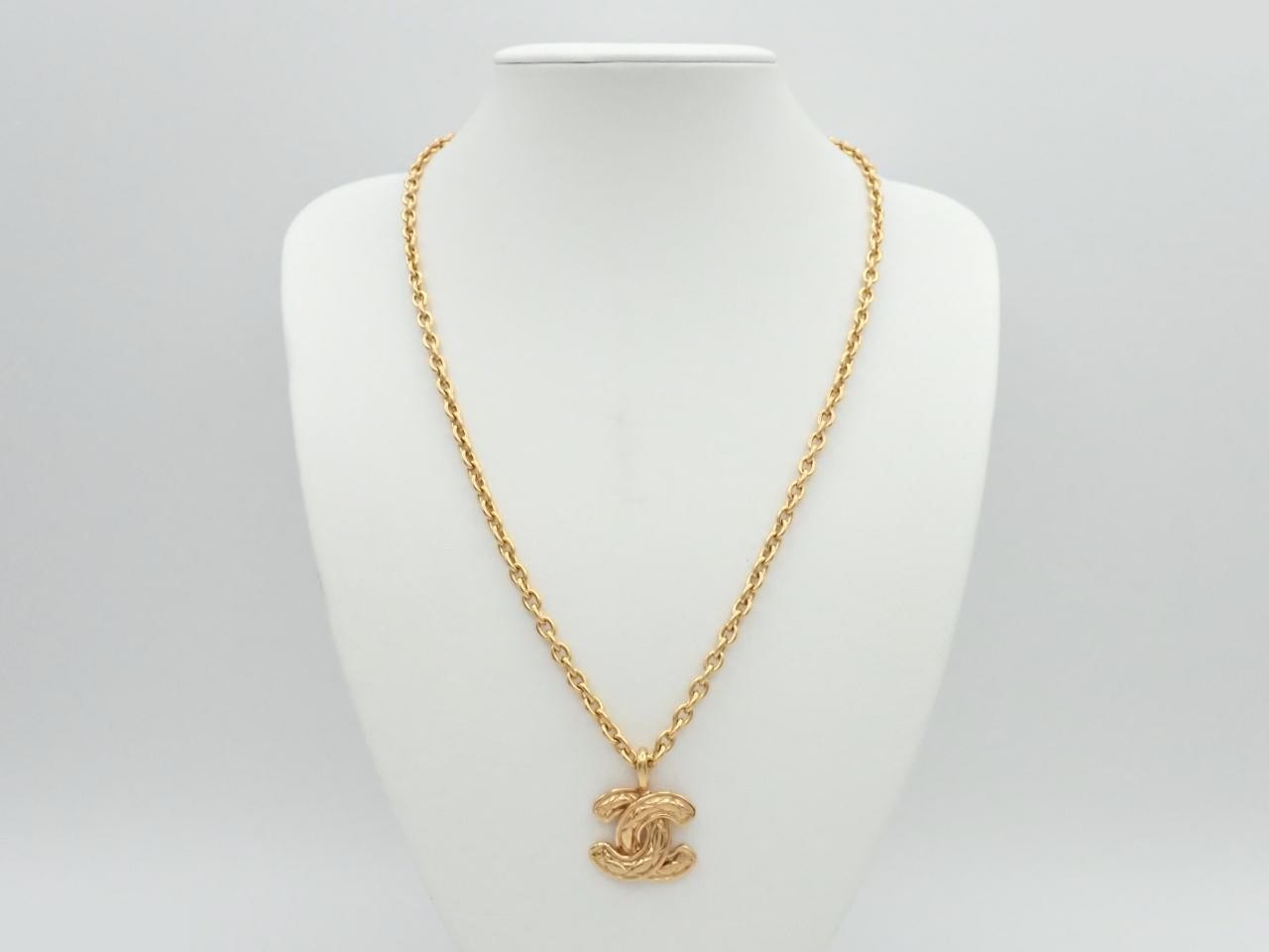 Coco Mark Necklace, Gold Color, Chain Approx. 54cm — view 3