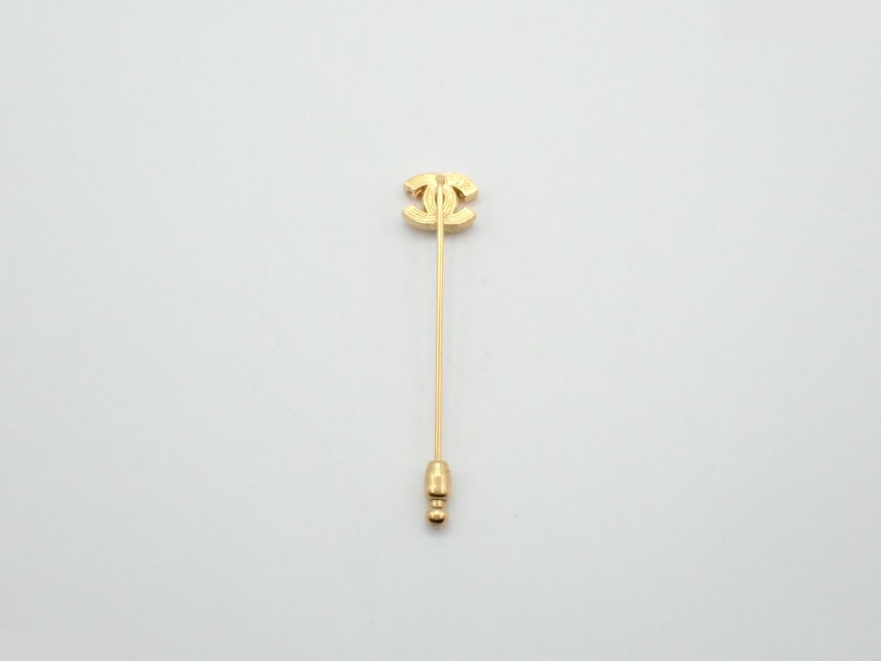 Coco Mark Rhinestone Pin Brooch (with box) — view 2