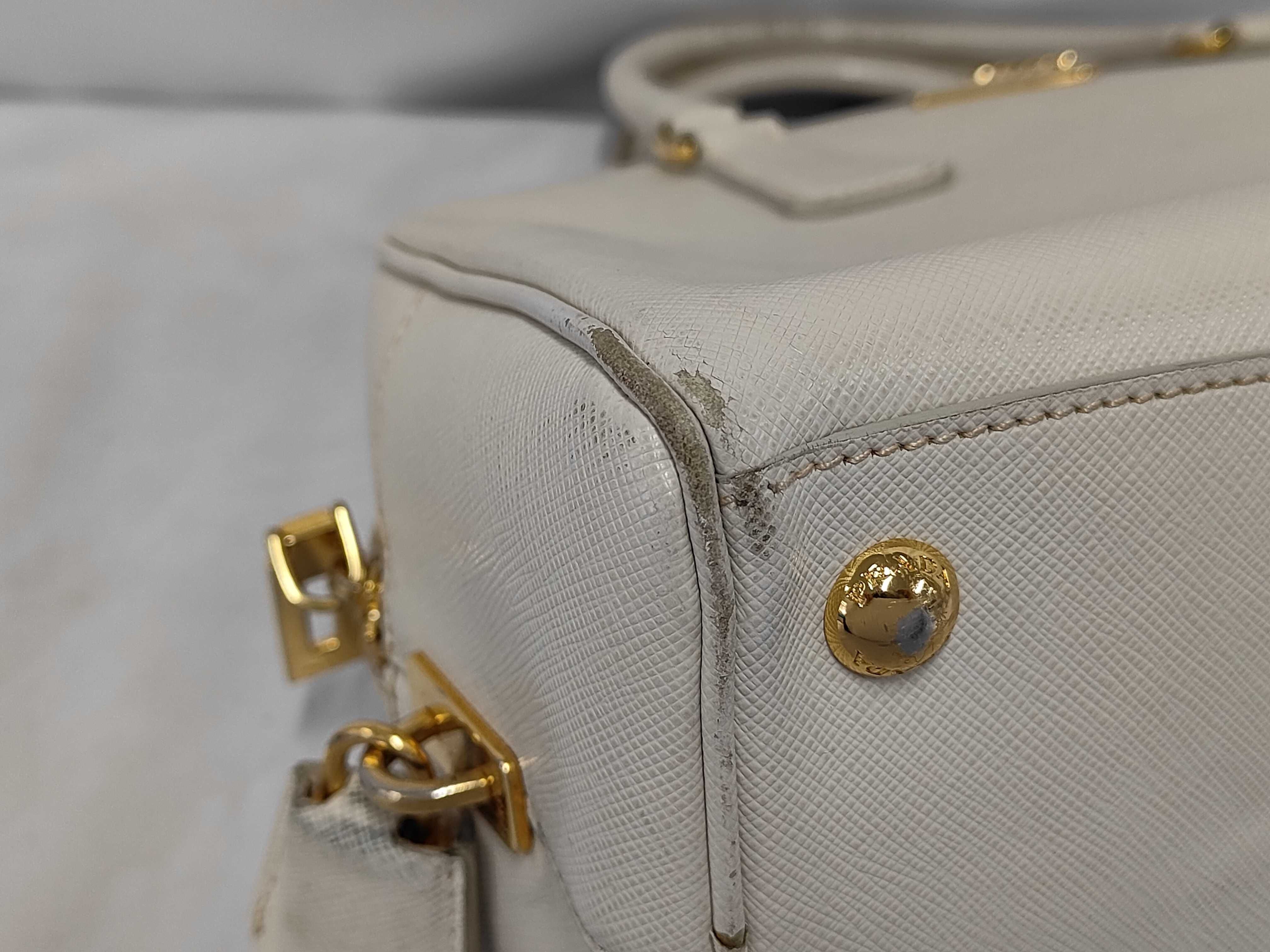 handbag, Saffiano leather, white handbag — view 4
