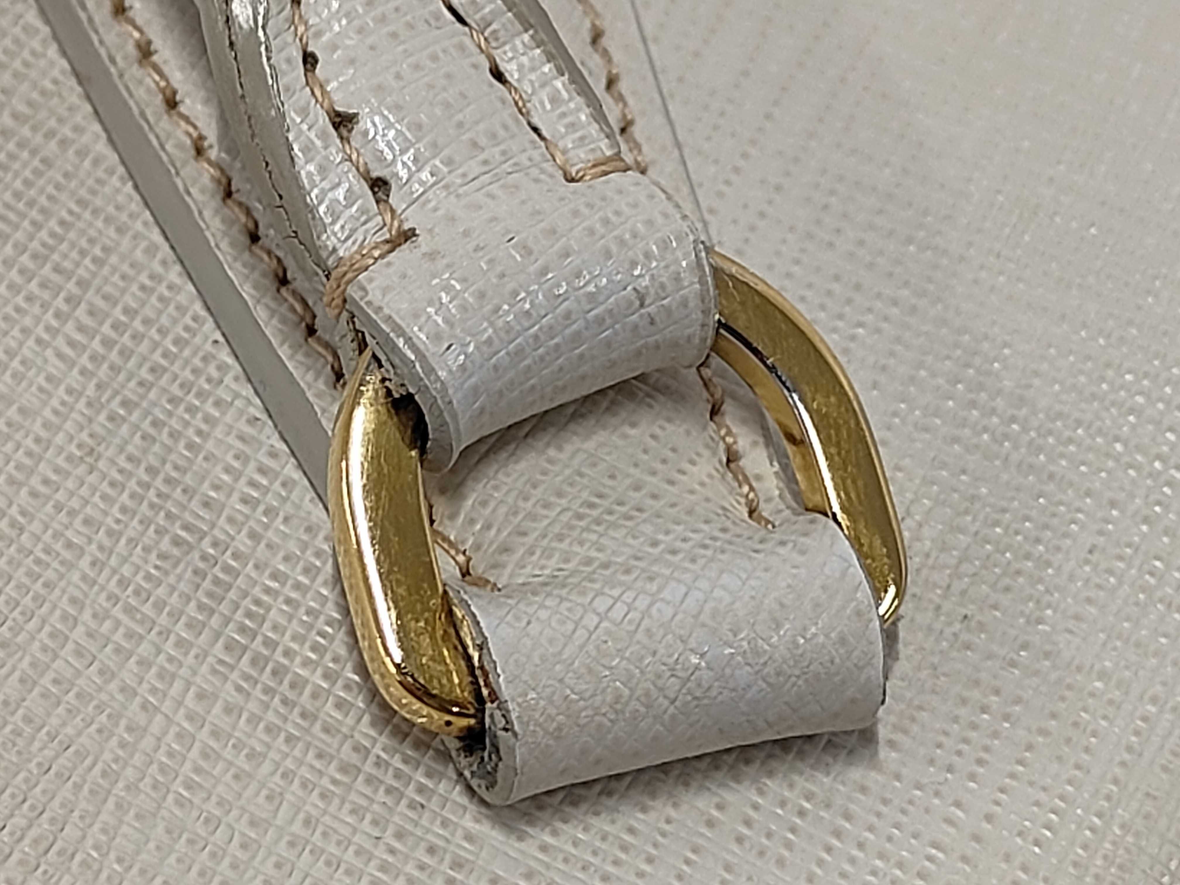 handbag, Saffiano leather, white handbag — view 7