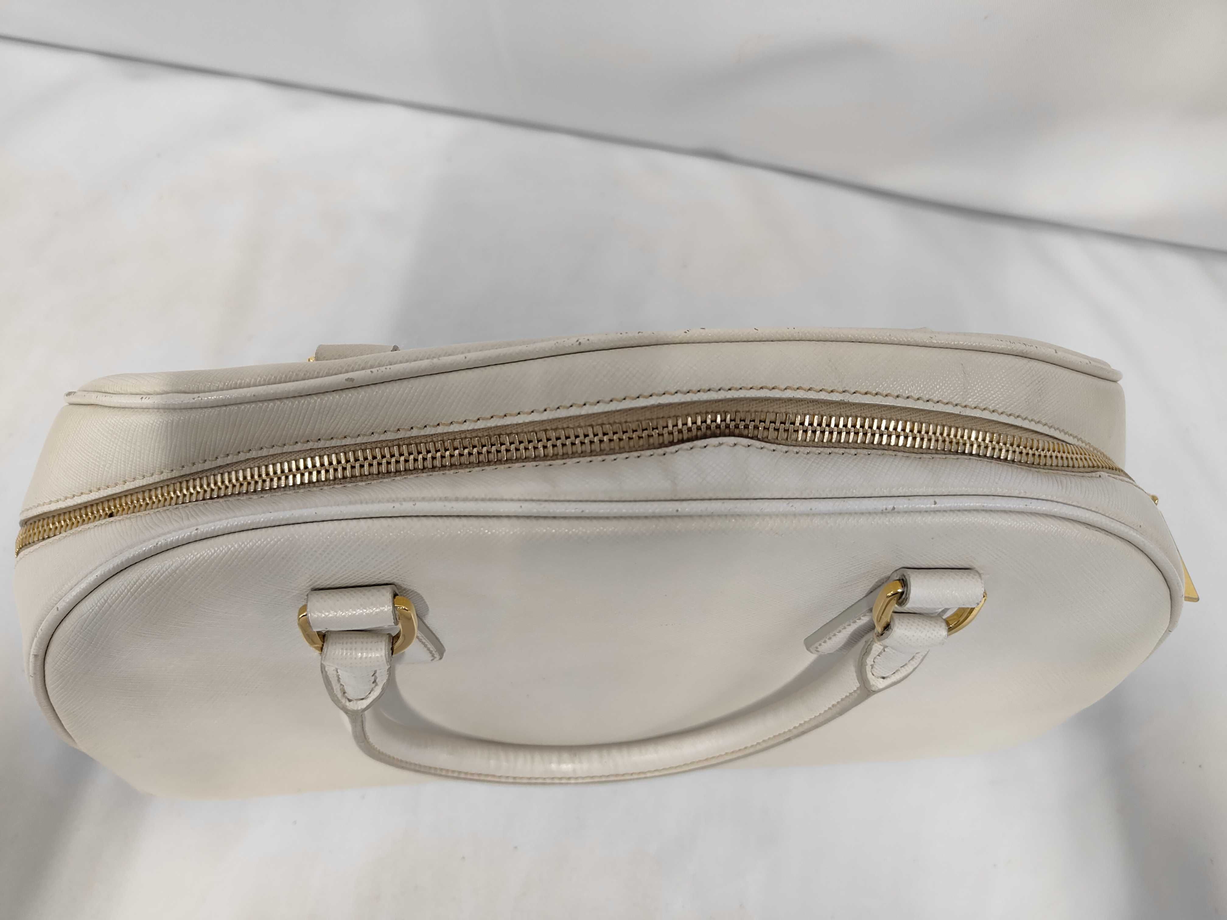 handbag, Saffiano leather, white handbag — view 8