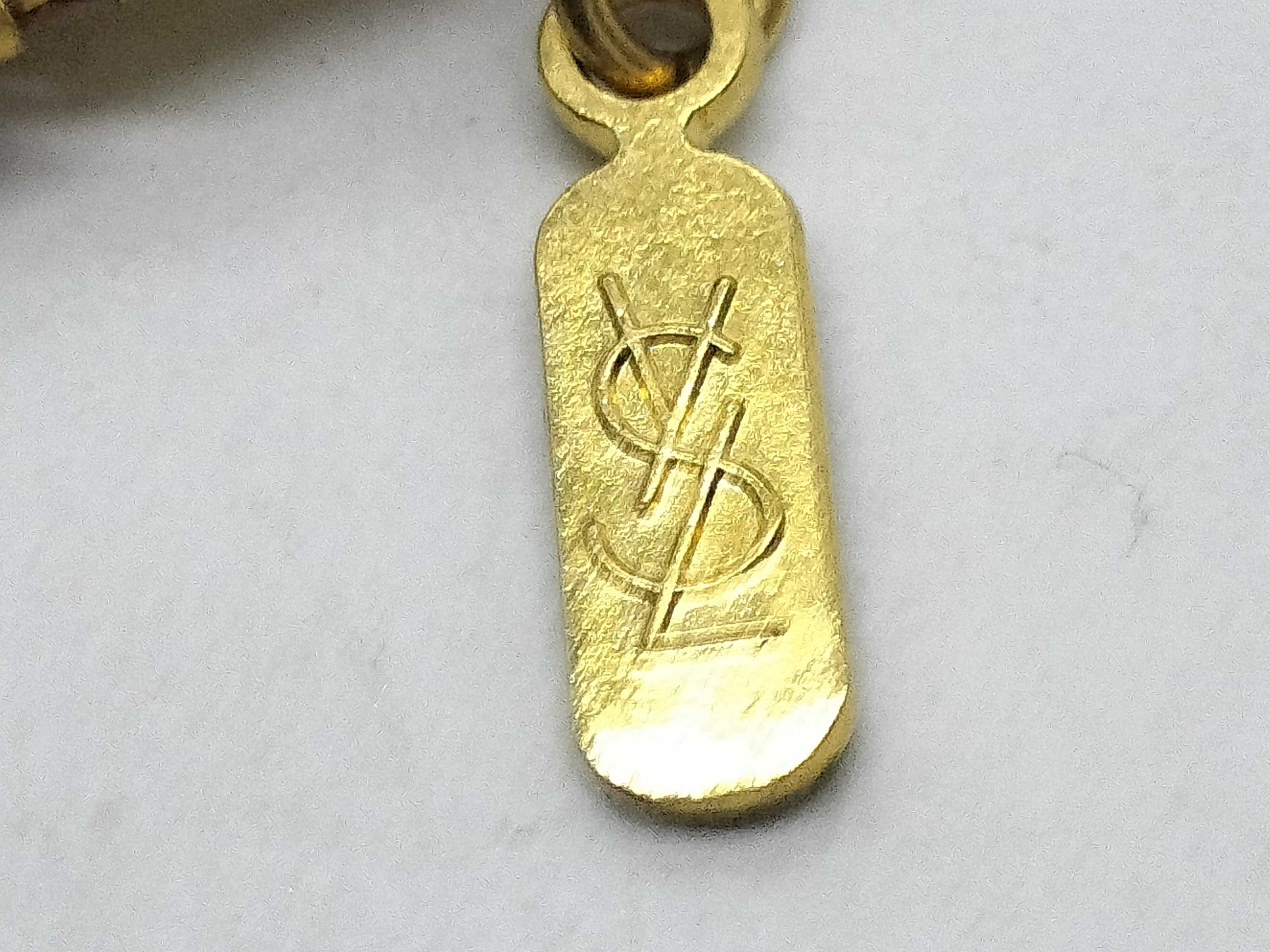 Gold Necklace with Rhinestones — view 6