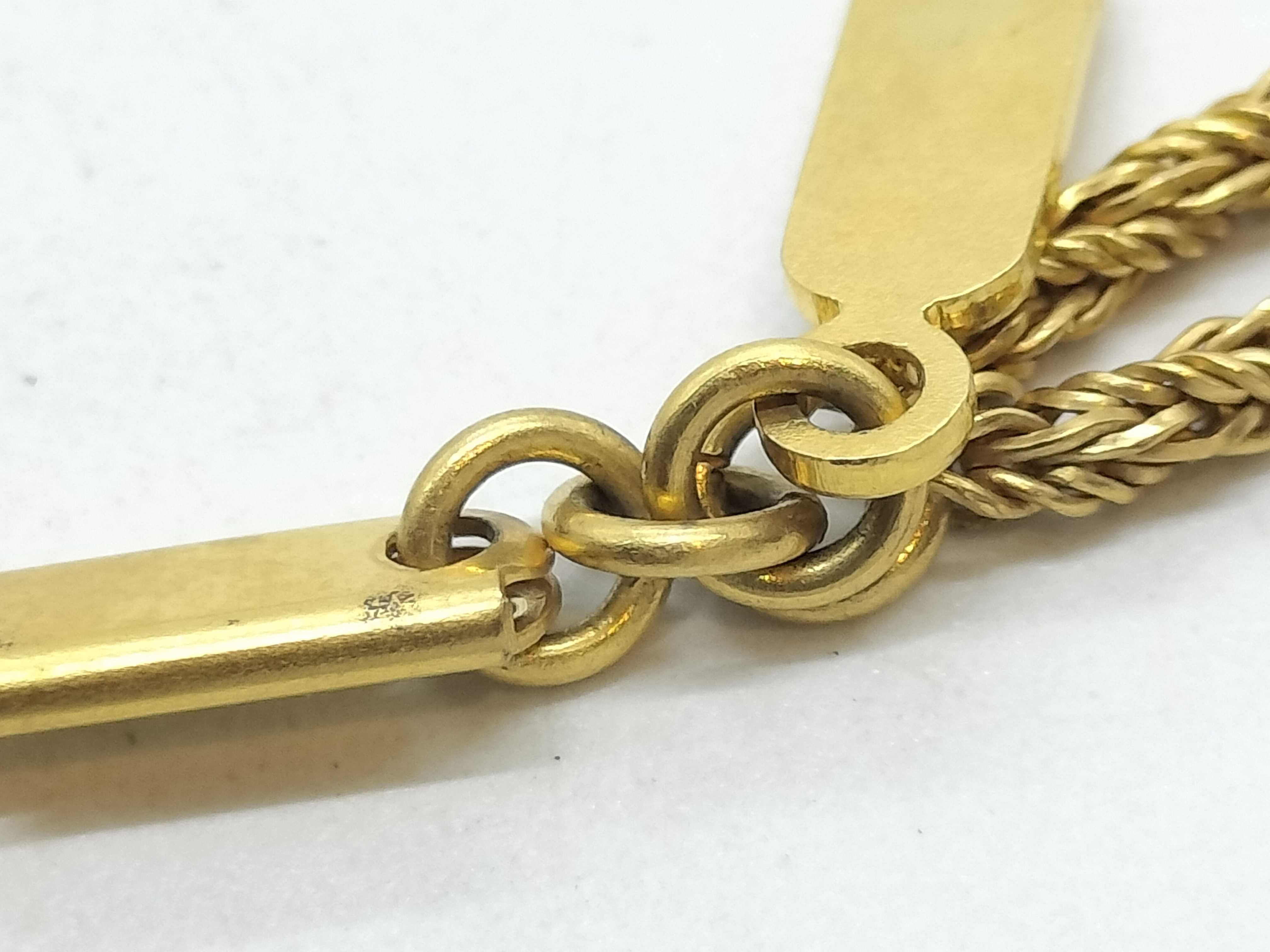Gold Necklace with Rhinestones — view 9