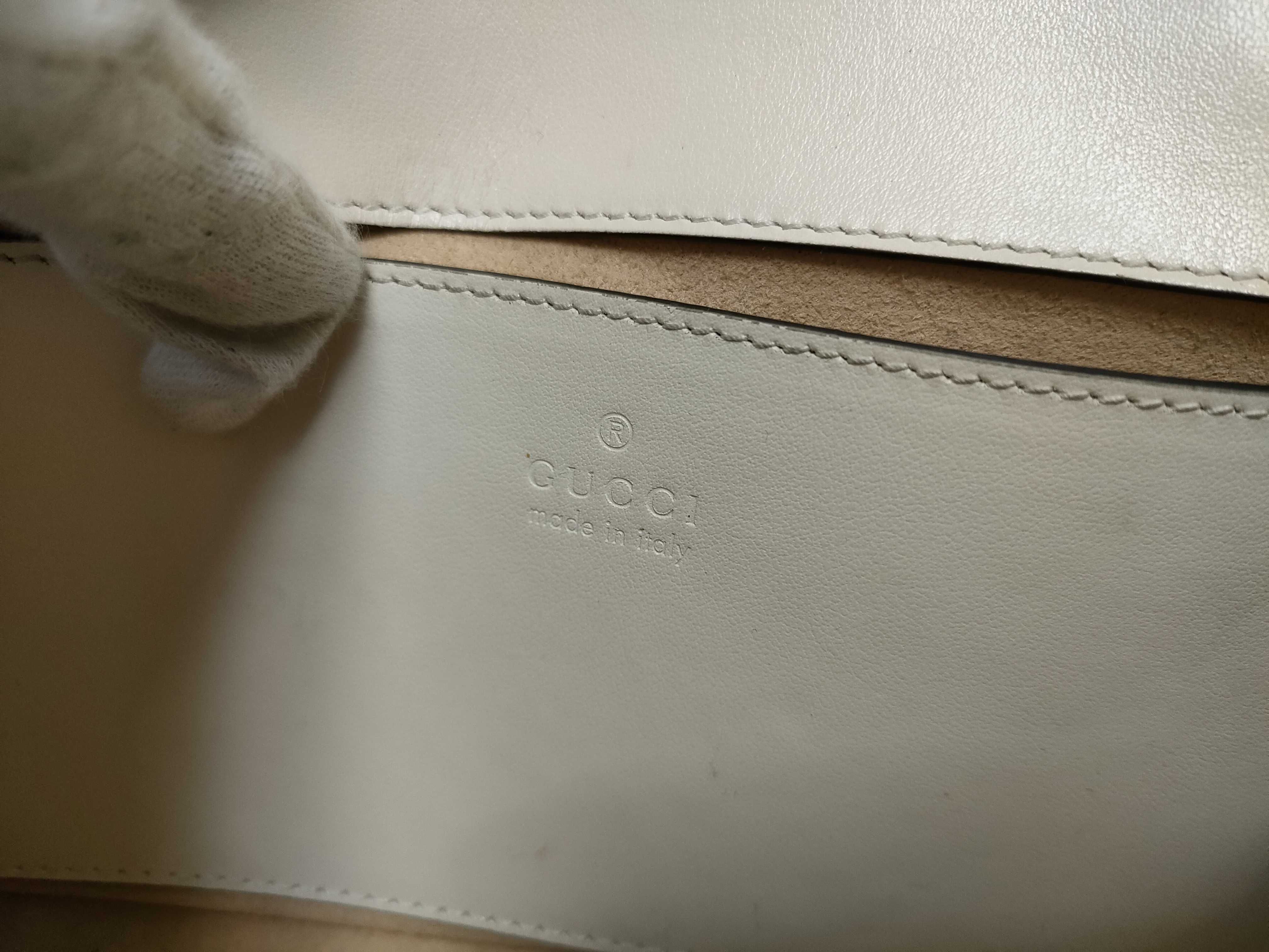 ID- GG Marmont Cow Skin Chain Shoulder Bag Beige 446744 520981 Shoulder Bag — view 12
