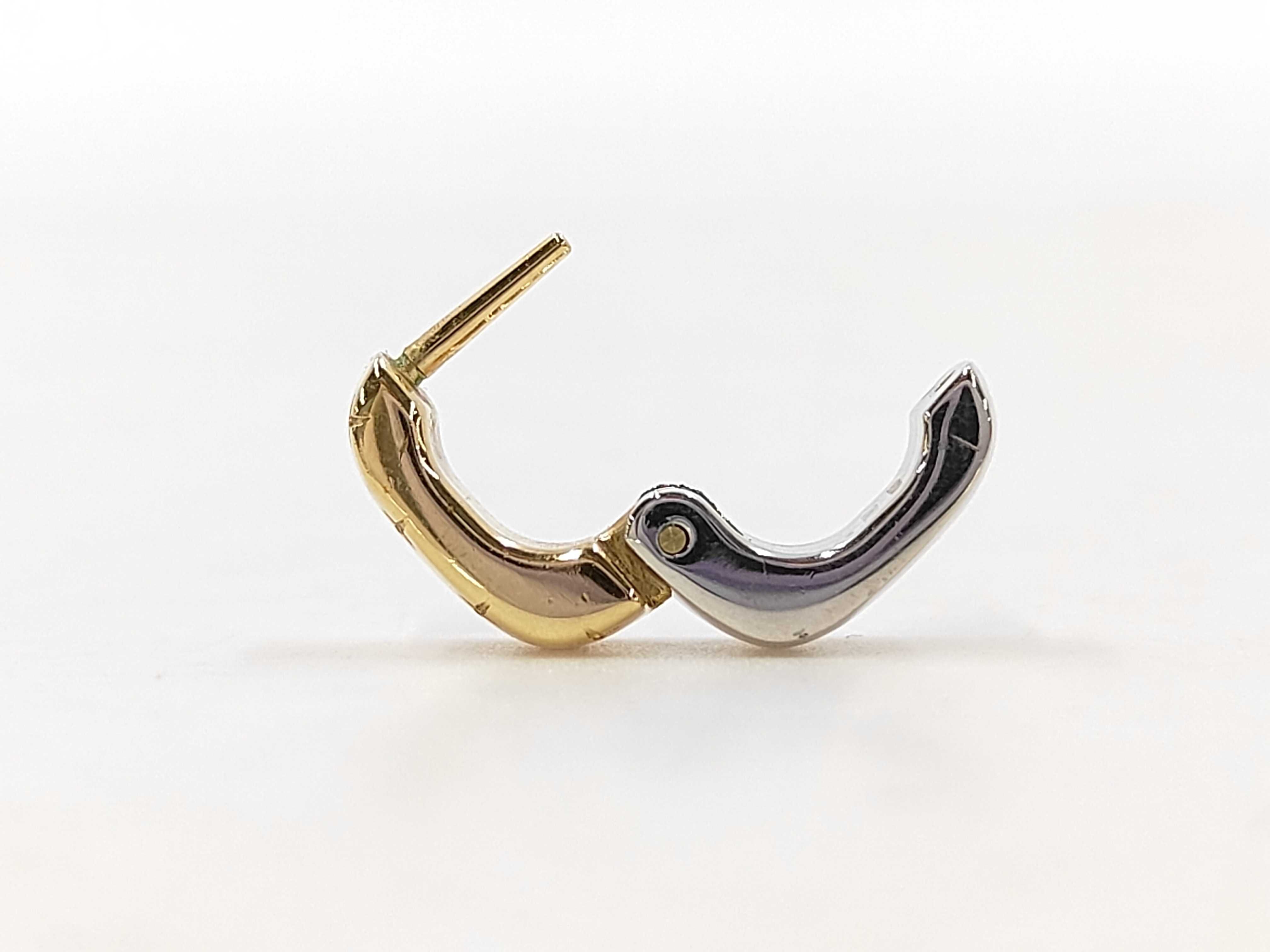 Bouquets d'Oreilles Nanogram Gold x Silver Pe Single Earring — view 3