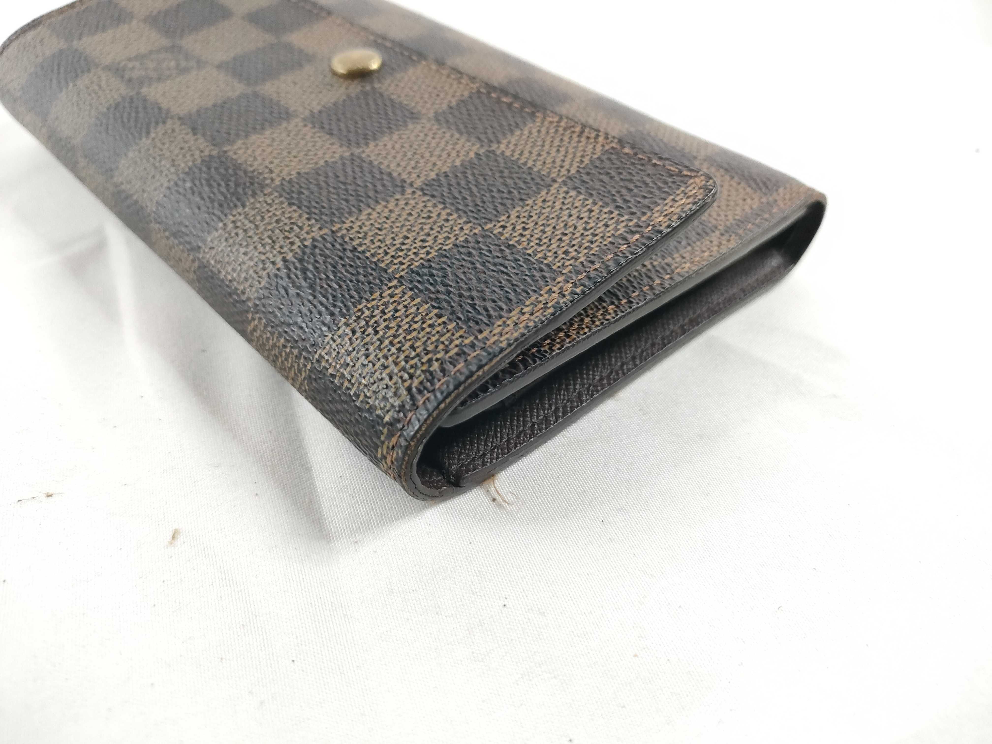 Damier Louis Vuitton Portefeuille Tresor Etui Papier Wallet — view 4