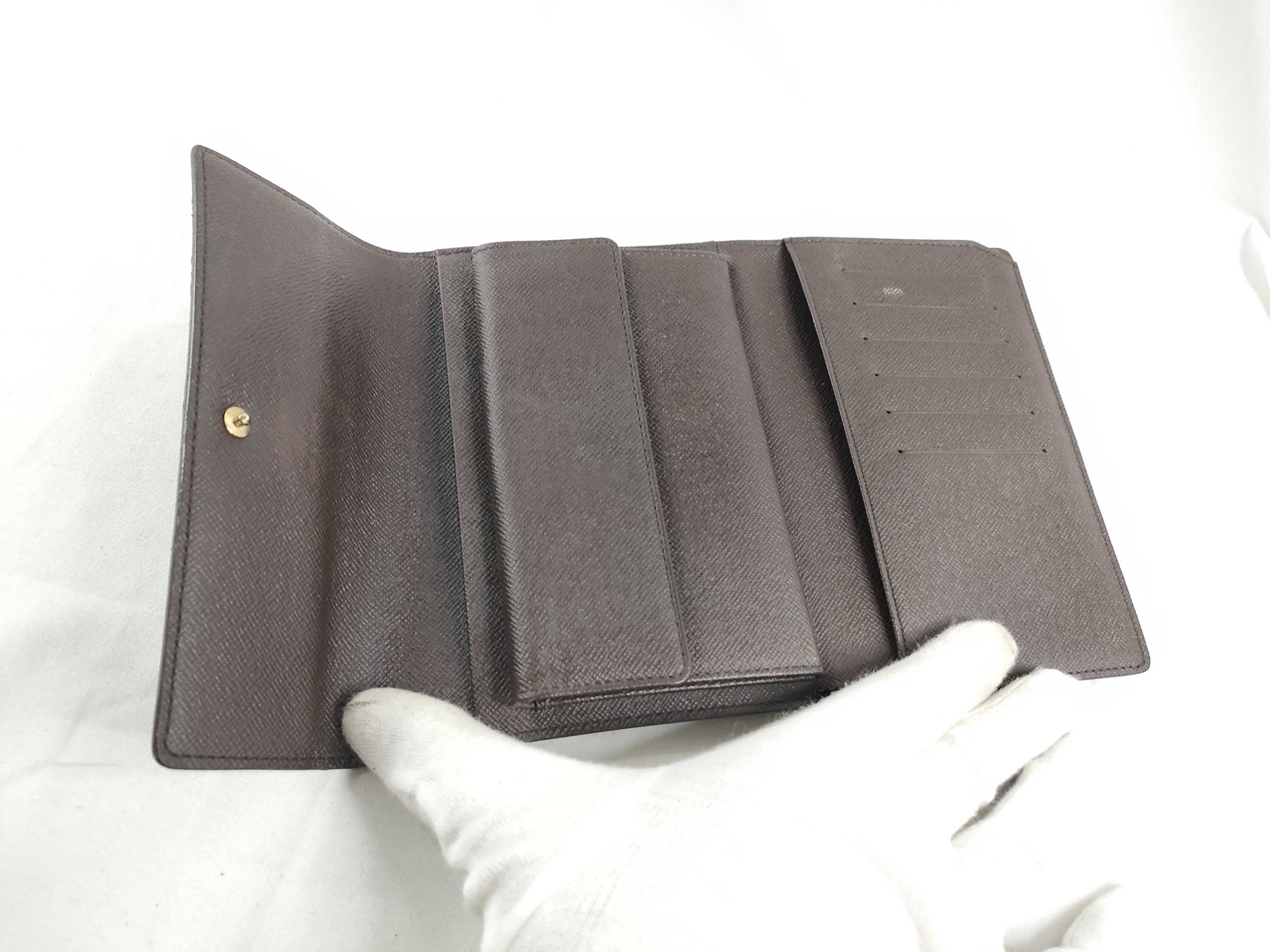 Damier Louis Vuitton Portefeuille Tresor Etui Papier Wallet — view 8