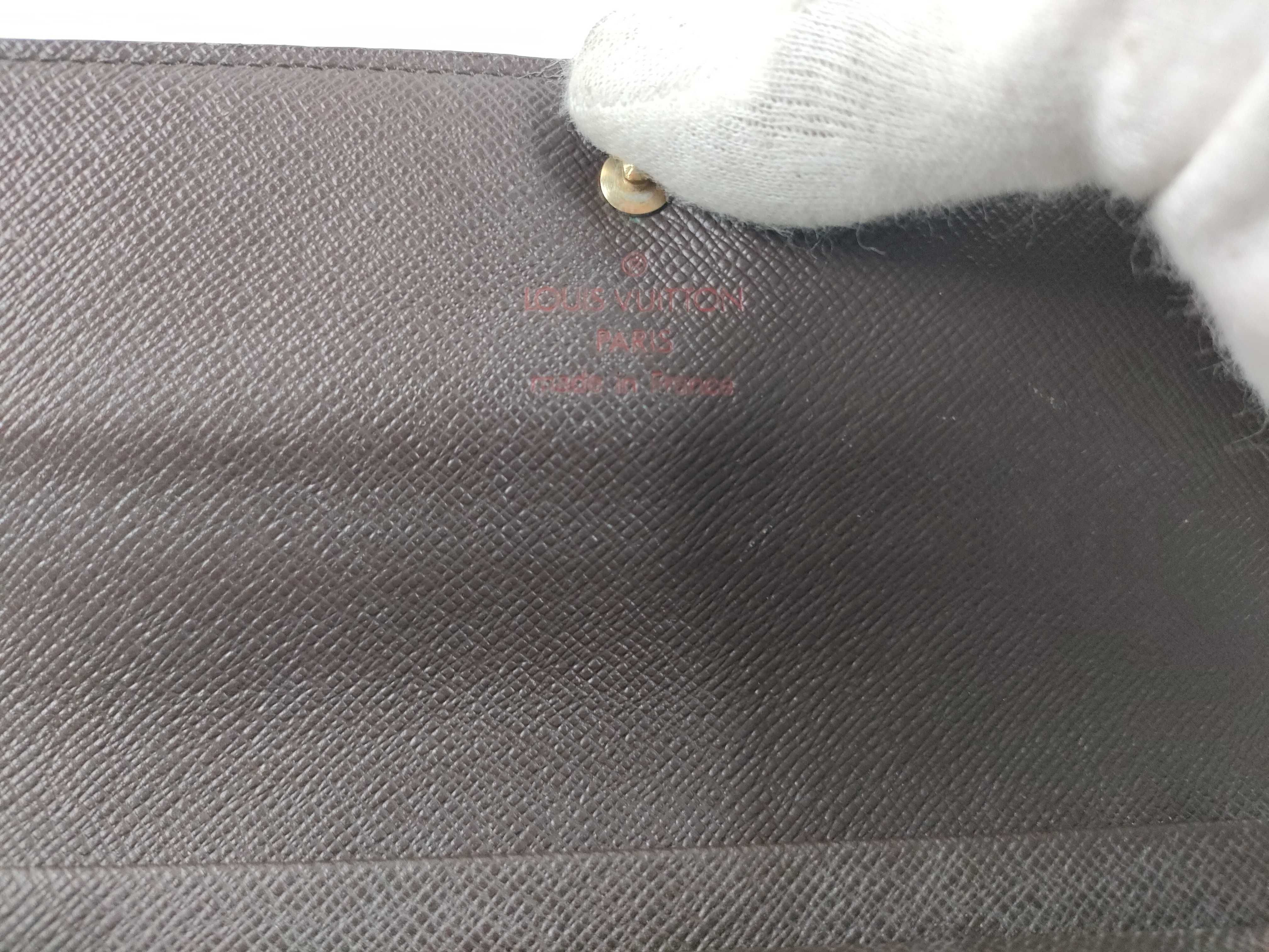 Damier Louis Vuitton Portefeuille Tresor Etui Papier Wallet — view 9