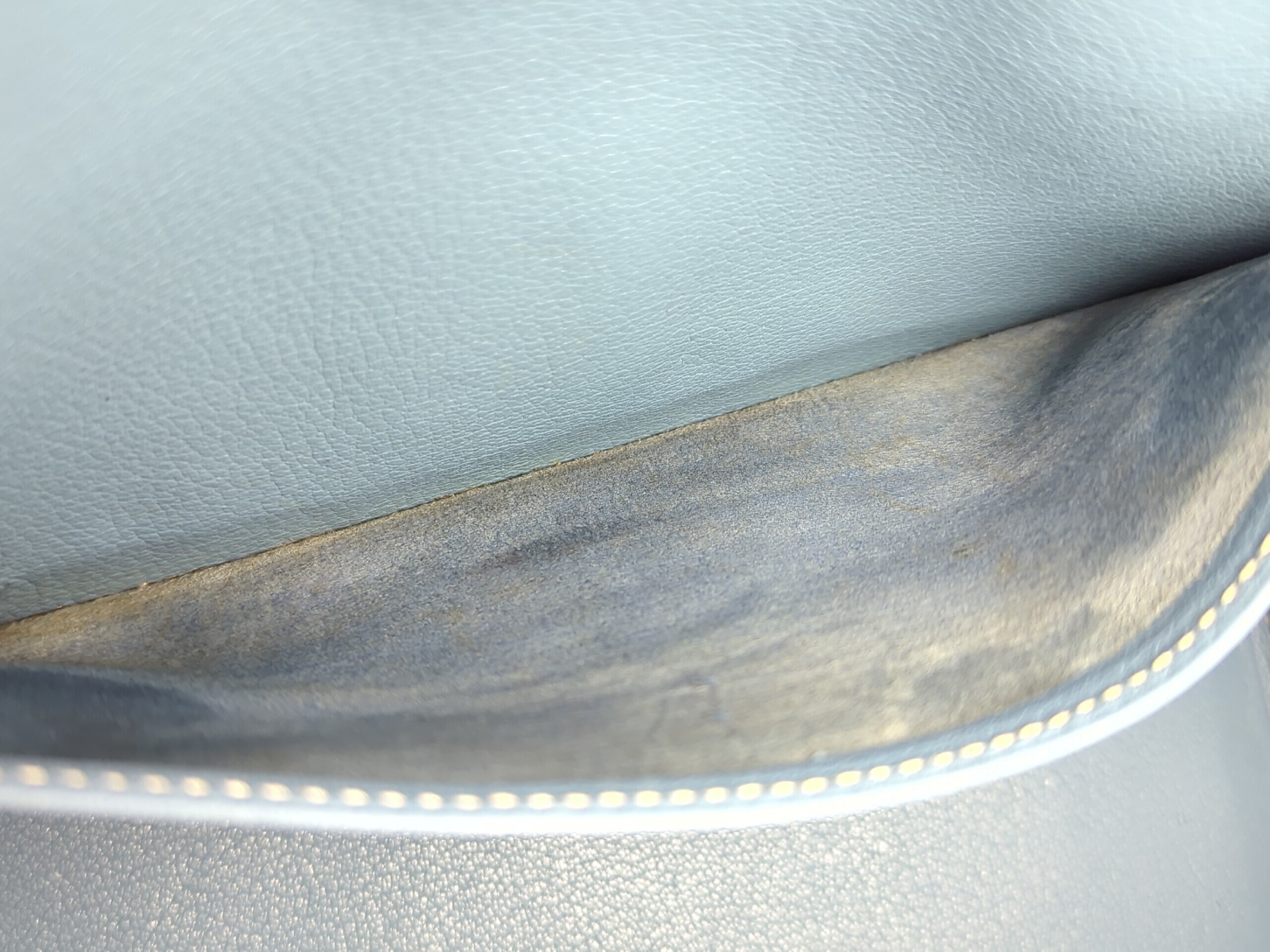Birkin 30 Togo Blue Jean Silver Hardware G Stamp Handbag — view 10